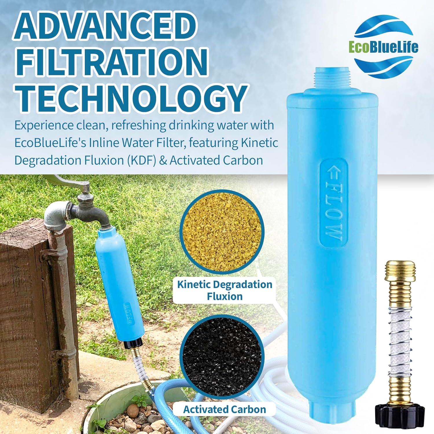 Filtro de Agua EcoBlueLife RV1001 - KDF y Carbón Activado