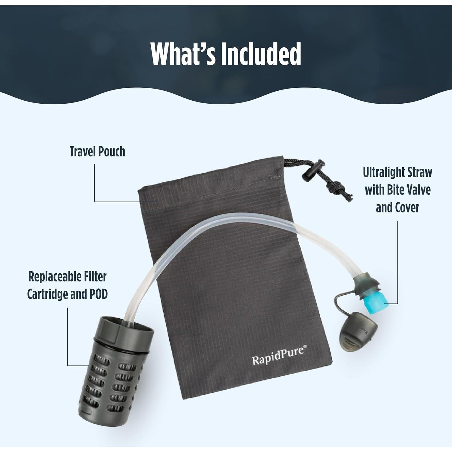 Purificador de Agua Portátil RAPIDPURE 0160-0105 Ultraligero