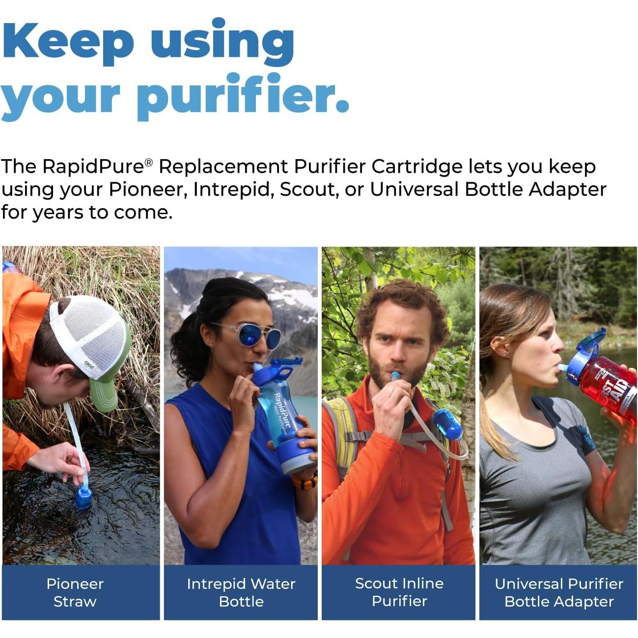 Cartucho Purificador RapidPure 2.5" Reemplazo para Scout/Pioneer