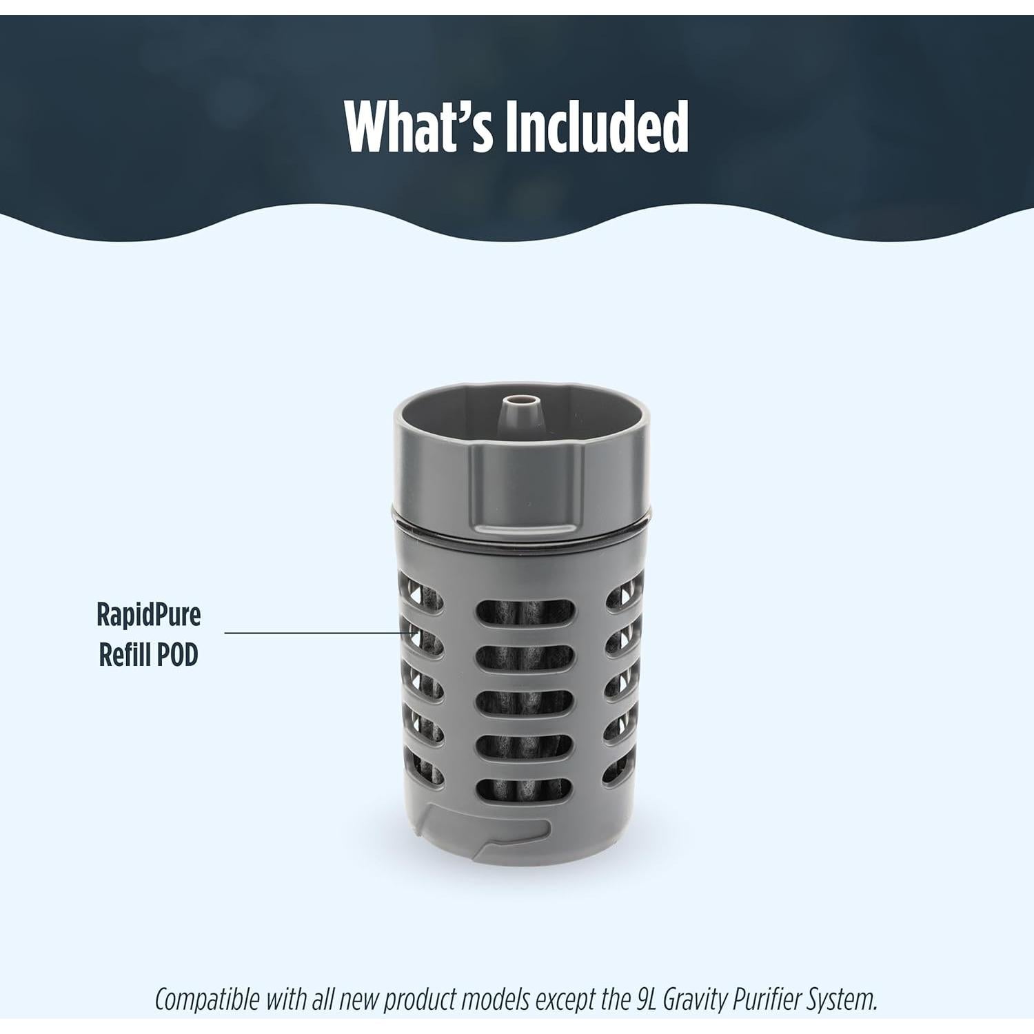 Recarga RapidPure POD - Filtro de Agua 284 Litros