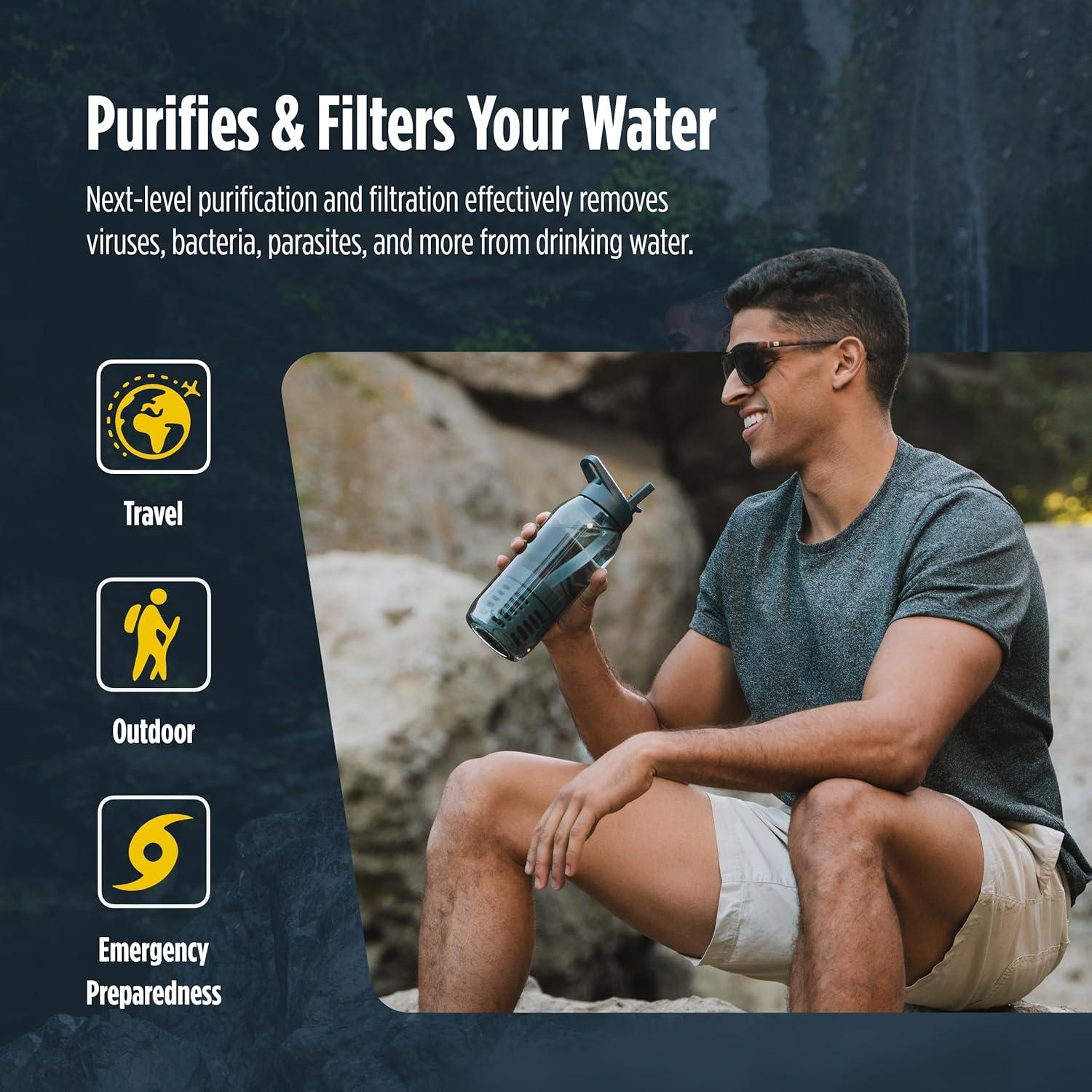 Purificador de Agua RapidPure 0160-0123 + Botella Triton Gris