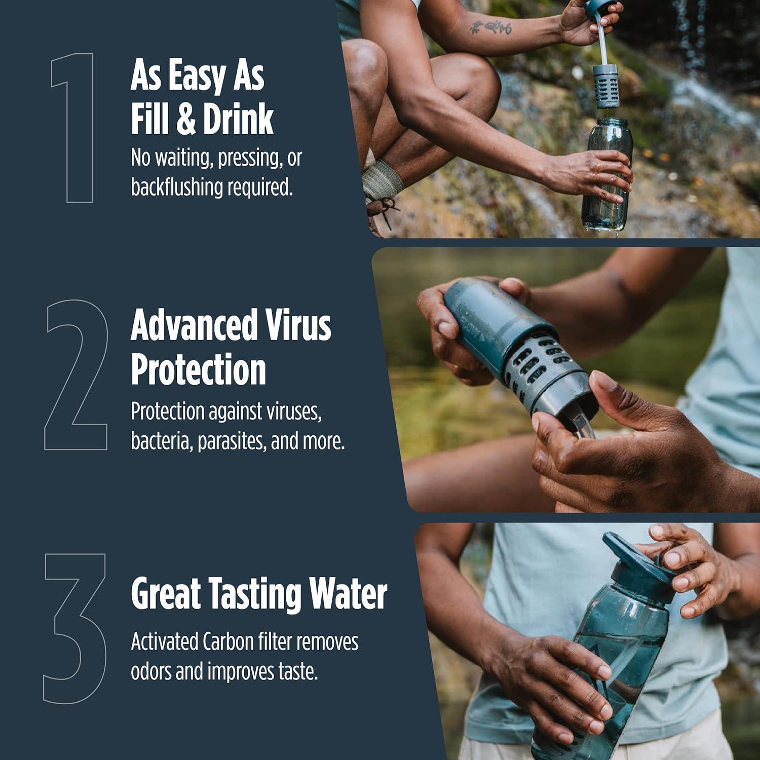 Purificador de Agua RapidPure 0160-0123 + Botella Triton Gris