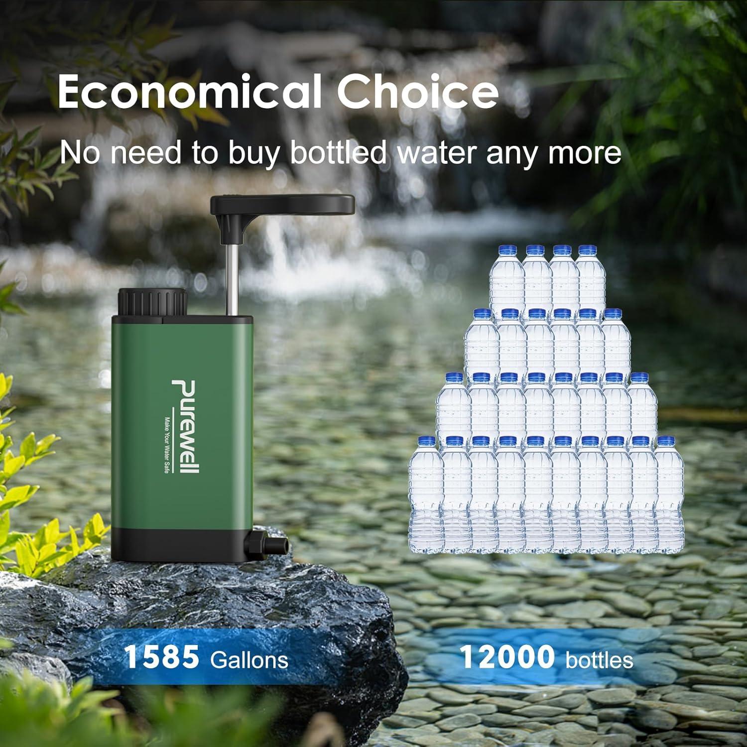 Filtro de Agua Purewell 3 Etapas Ultrafiltración 0.01 Micrones