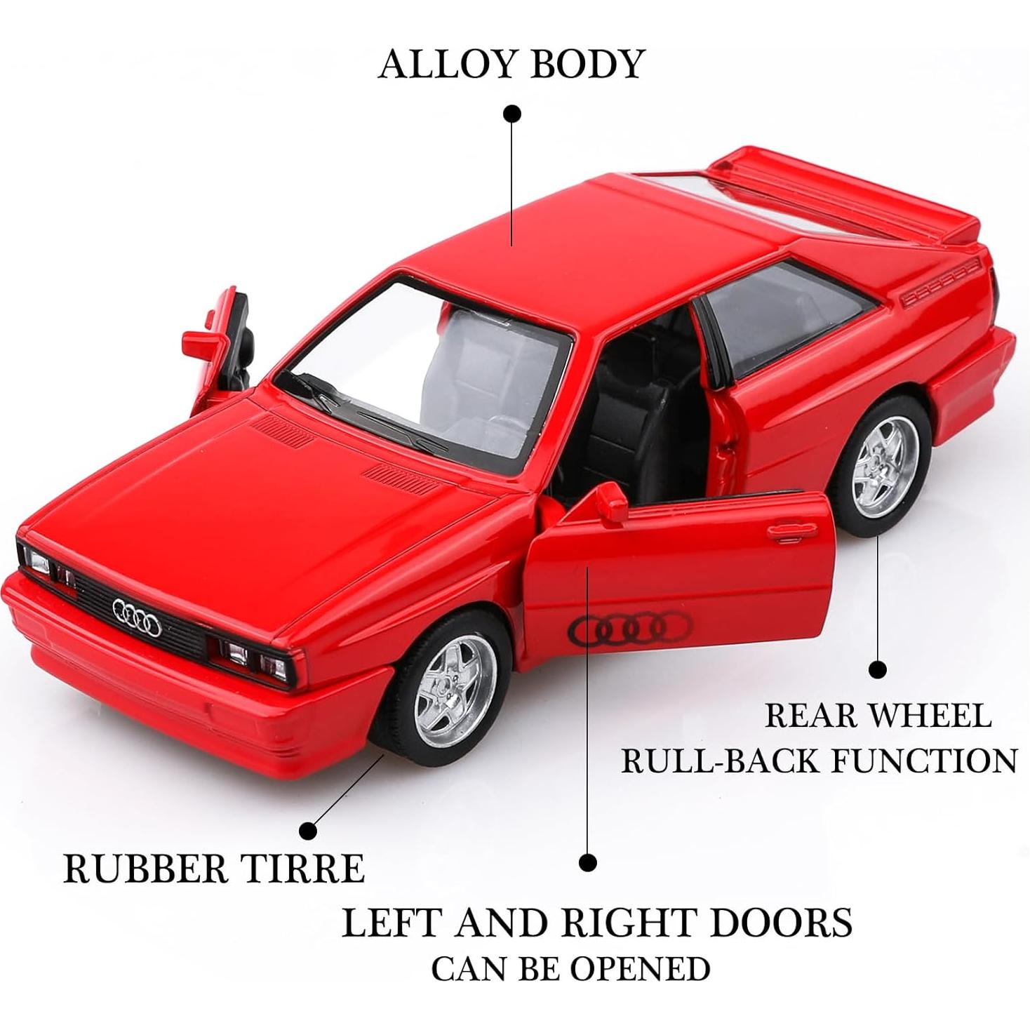 Modelo a Escala 1/36 Audi Sport Quattro Rojo - TOKAXI