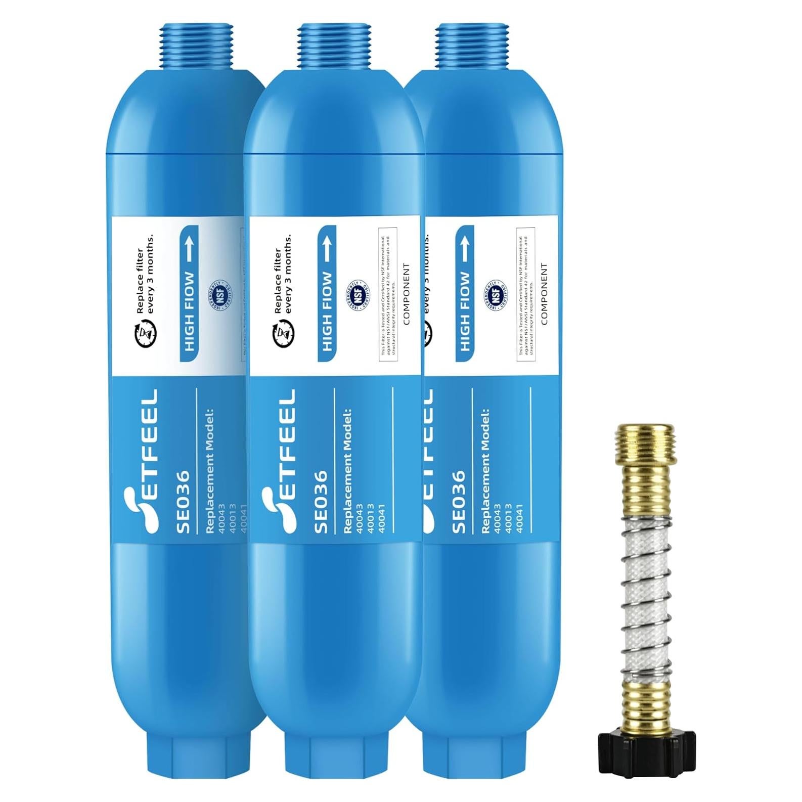Filtro de Agua para RV SETFEEL - 3 Unidades, Certificado NSF