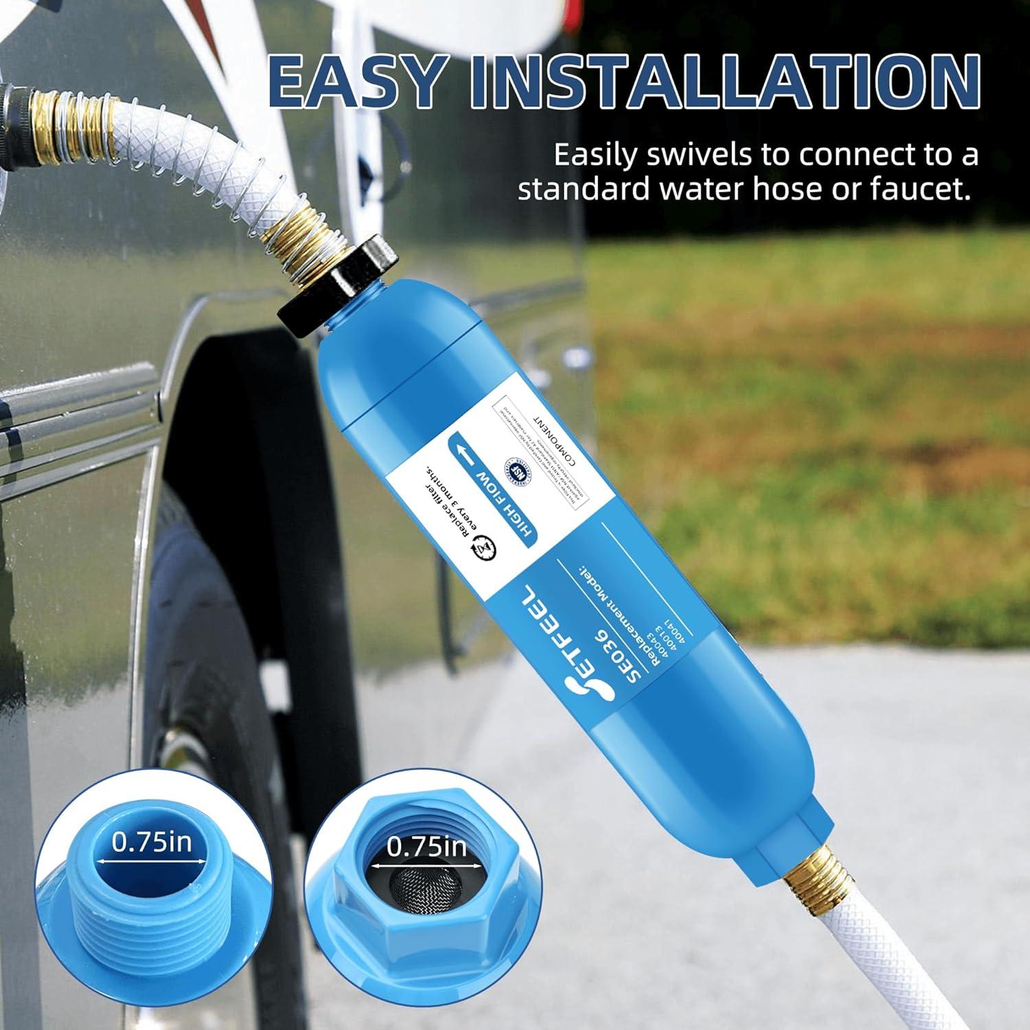 Filtro de Agua para RV SETFEEL - 3 Unidades, Certificado NSF