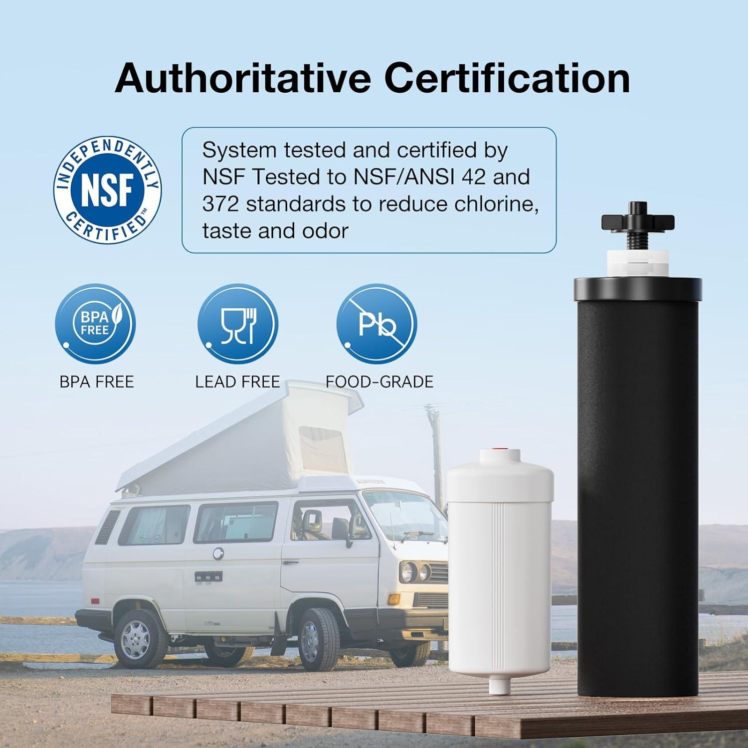 Filtros de Fluoruro Negros Joypur para Sistemas Berkey y Purewell - 2 Piezas