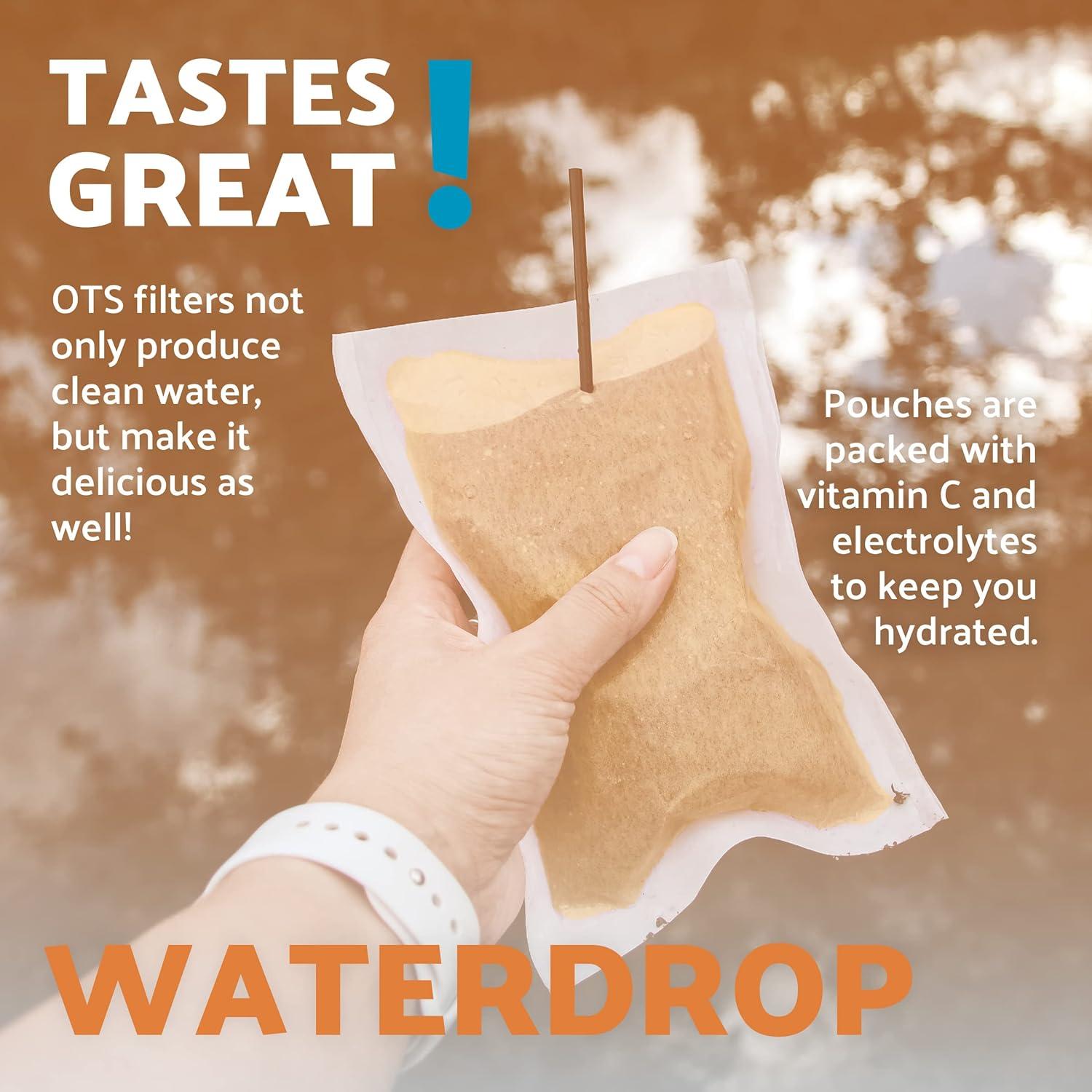 Filtro de agua portátil OTS Osmo Waterdrop - Paquete de 2