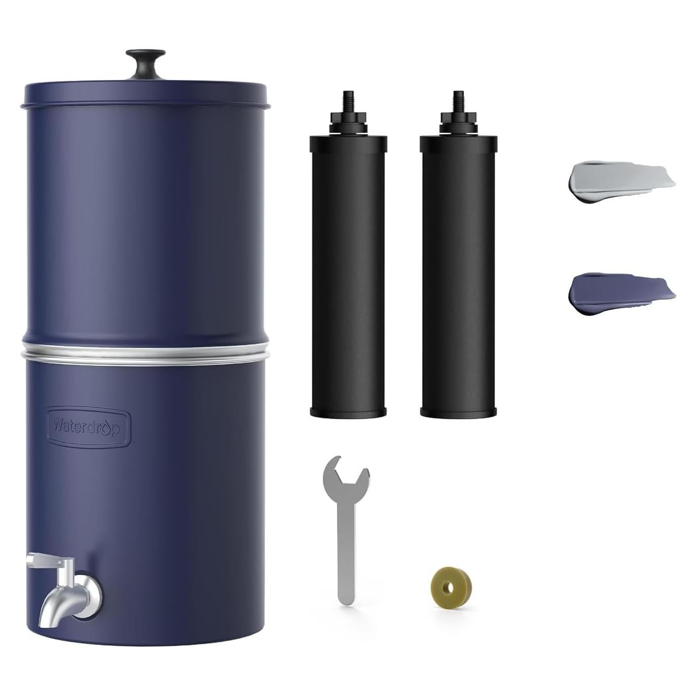 Filtro de Agua por Gravedad Waterdrop 8.5L Acero Inoxidable