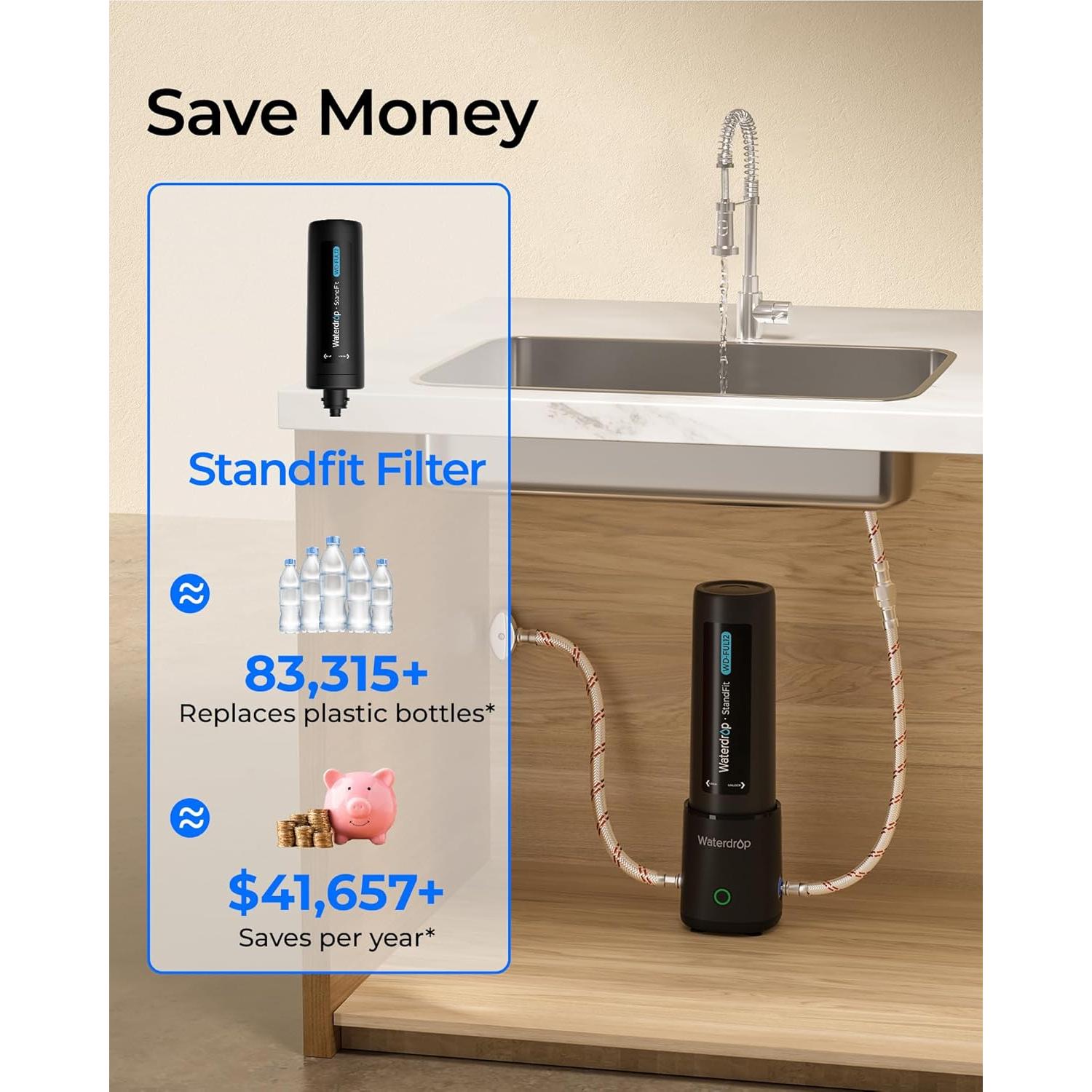 Filtro de Agua Bajo Fregadero Waterdrop WD-UL12A 11000L