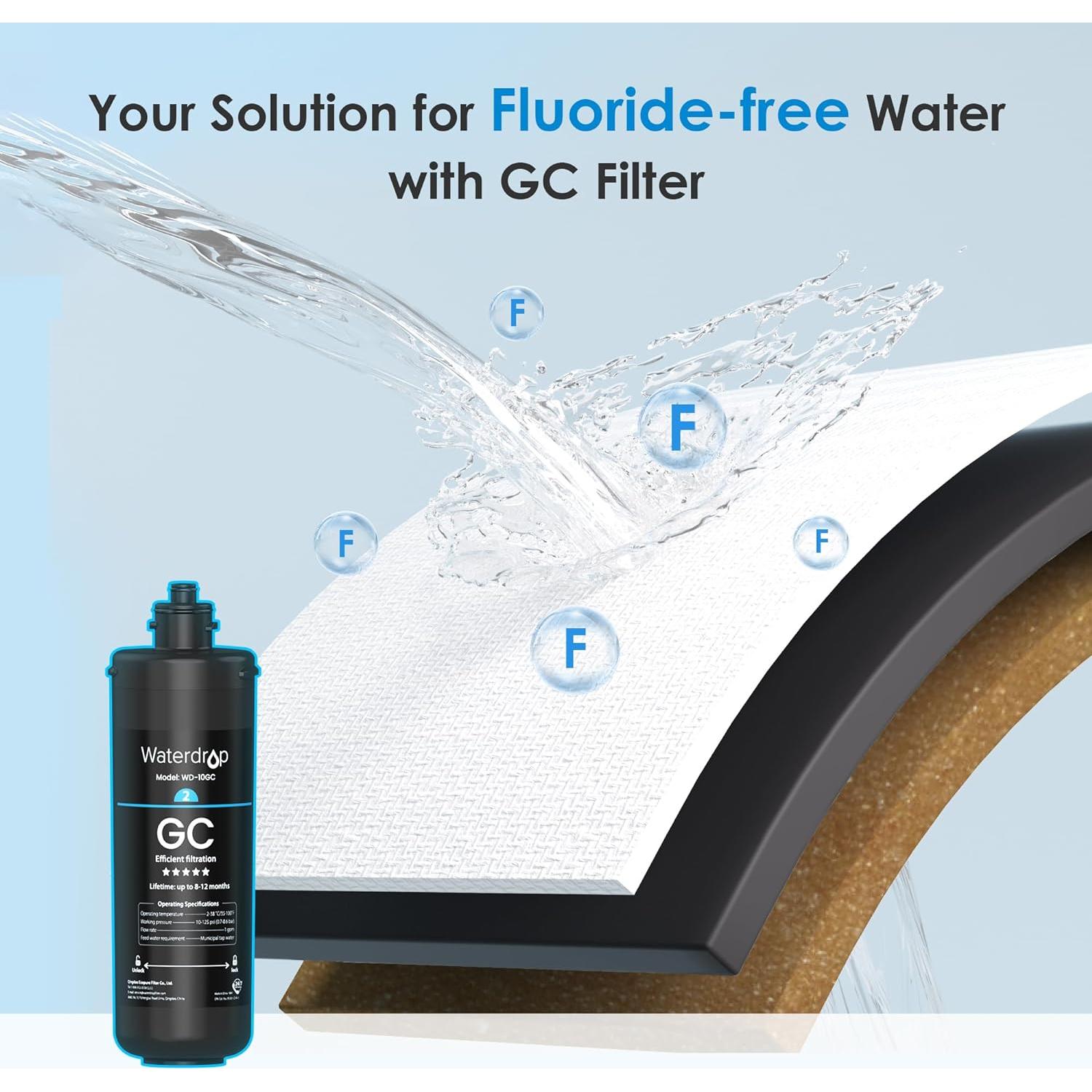 Filtro de agua Waterdrop TSA 3 etapas 4 unidades 2.24 kg