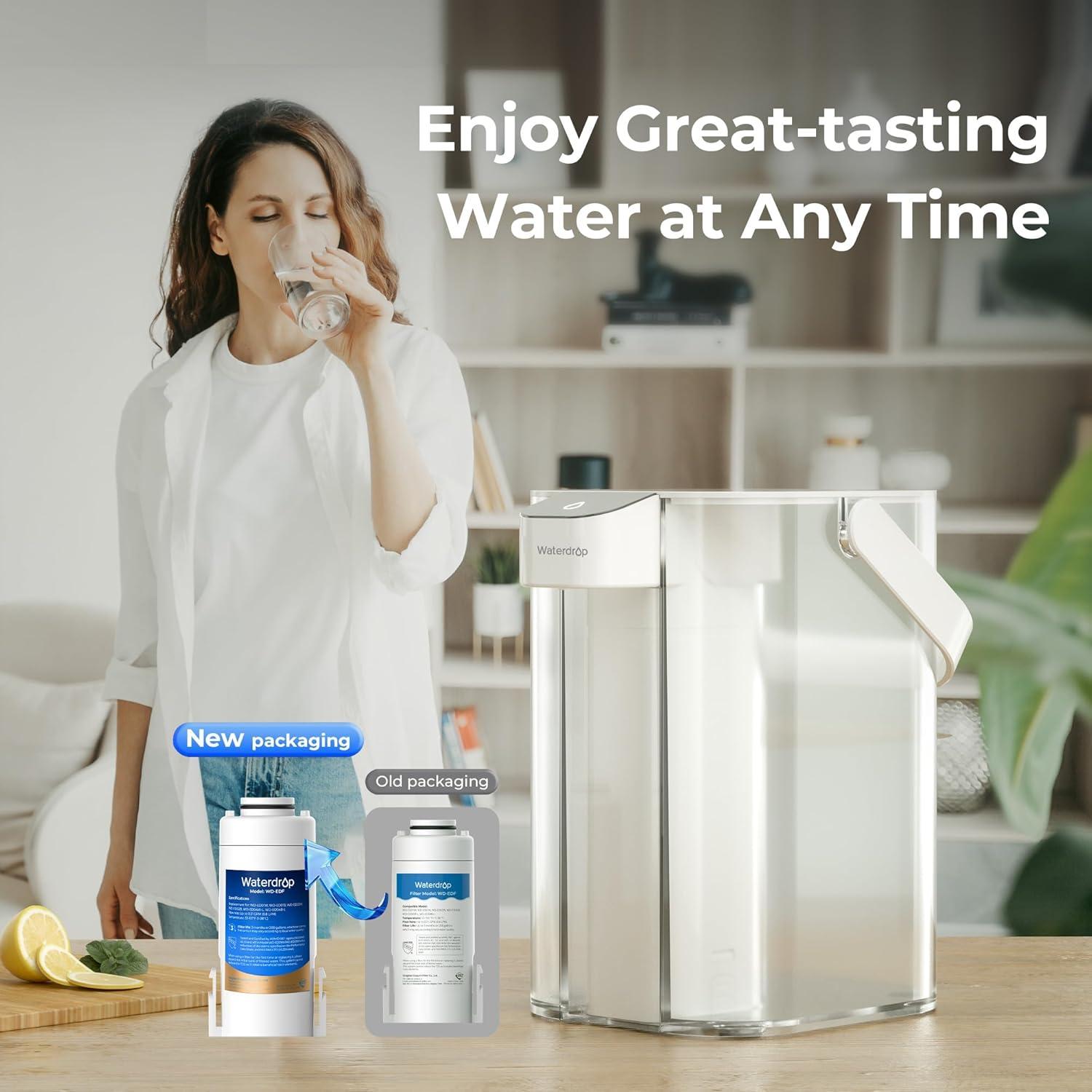 Filtro de Agua Waterdrop WD-EDF para Jarra 1.0-5.0, 757L