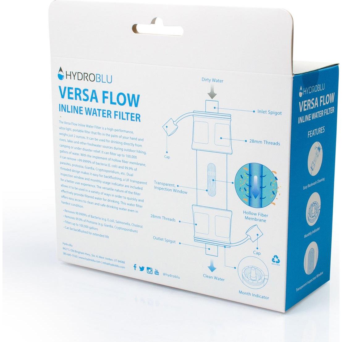 Filtro de Agua Versa Flow HydroBlu 0.057 kg para Mochila