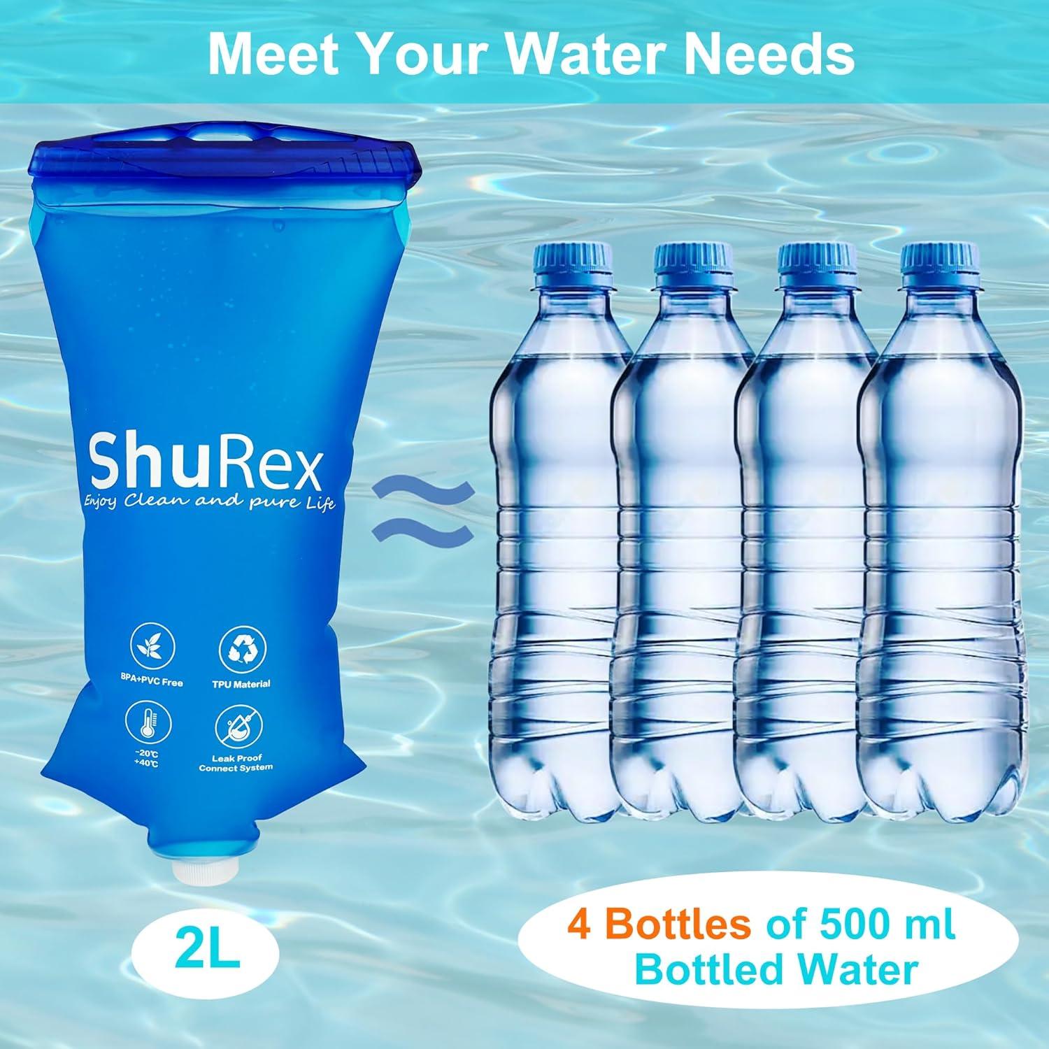 Bolsa de Agua Colapsable 2L Kujing Tech para Filtros