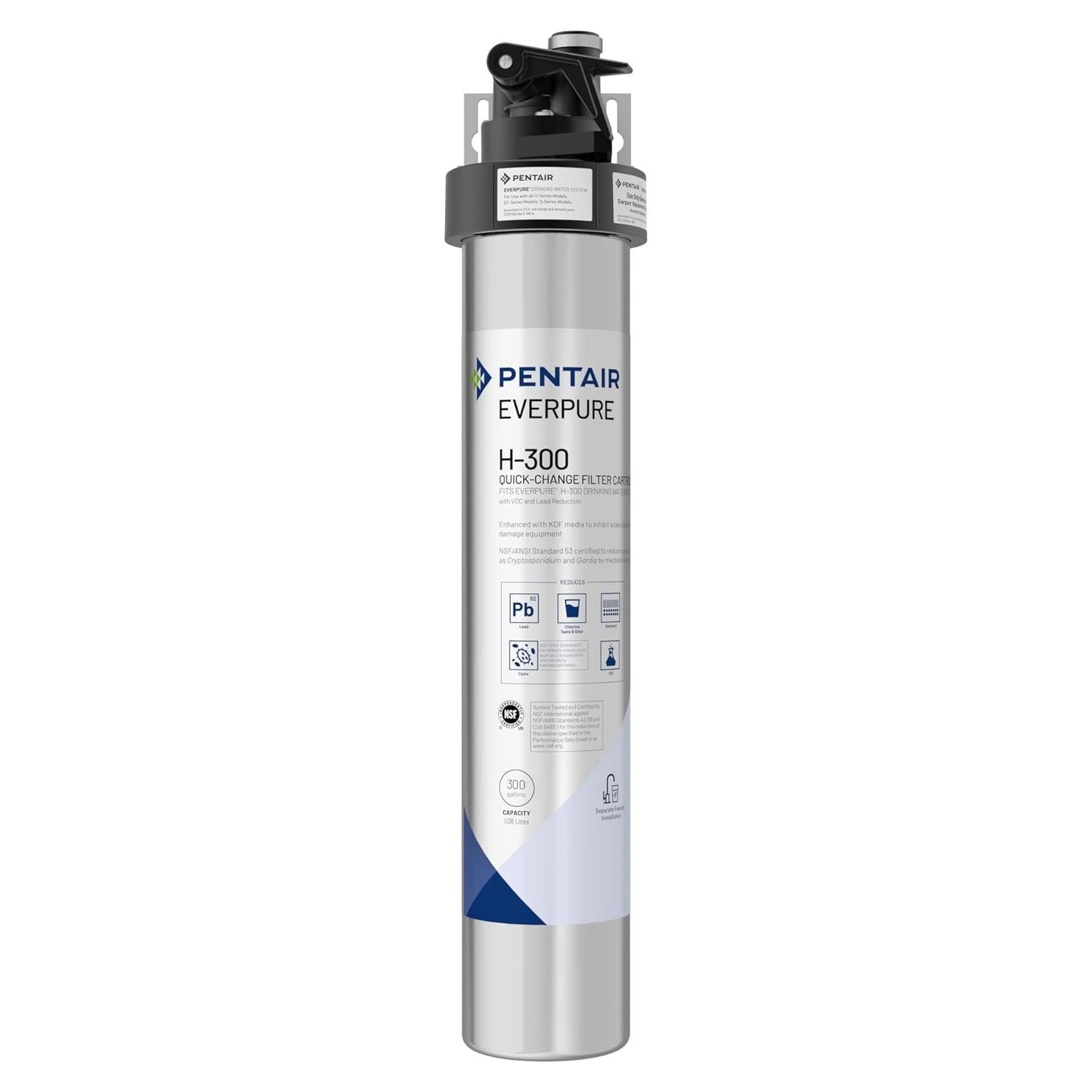 Sistema de Filtración de Agua Potable Pentair Everpure H-300, 300 Galones