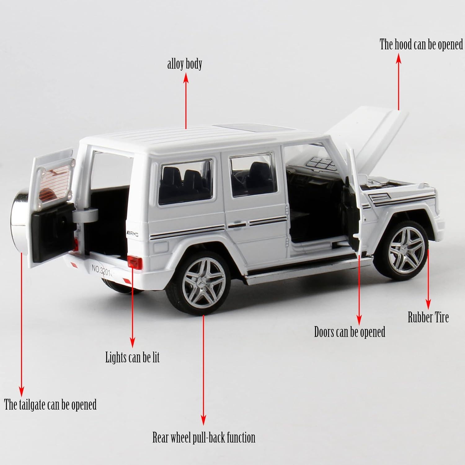 Coche de Juguete Benz G65 AMG 1:32 con Luz y Sonido
