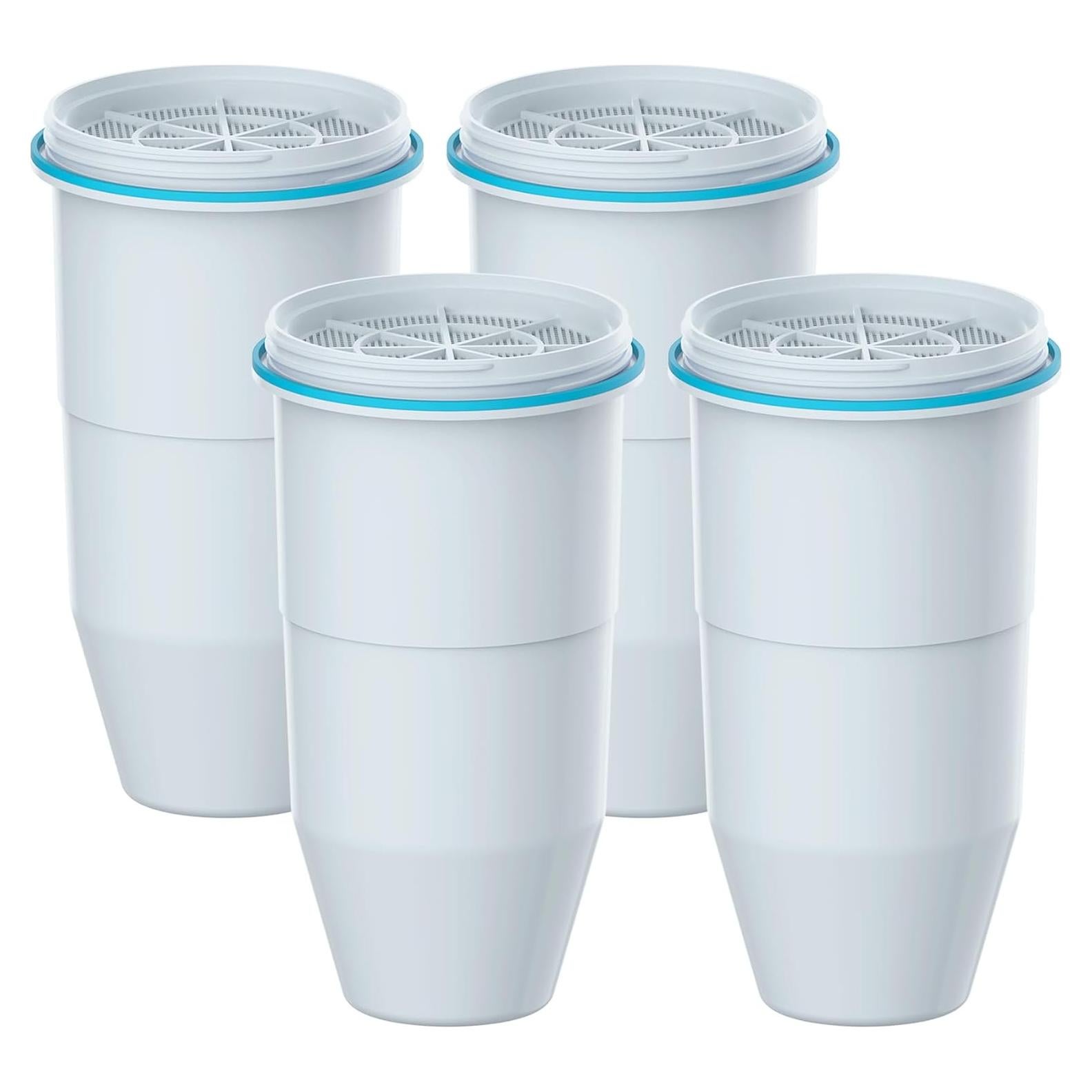 Waterdrop Multiple-Stage Water Filters, Reduce TDS, Compatible with Pitcher and Dispenser, NSF/ANSI 42&372 Certified, Reduce Chlorine, 4 Pack