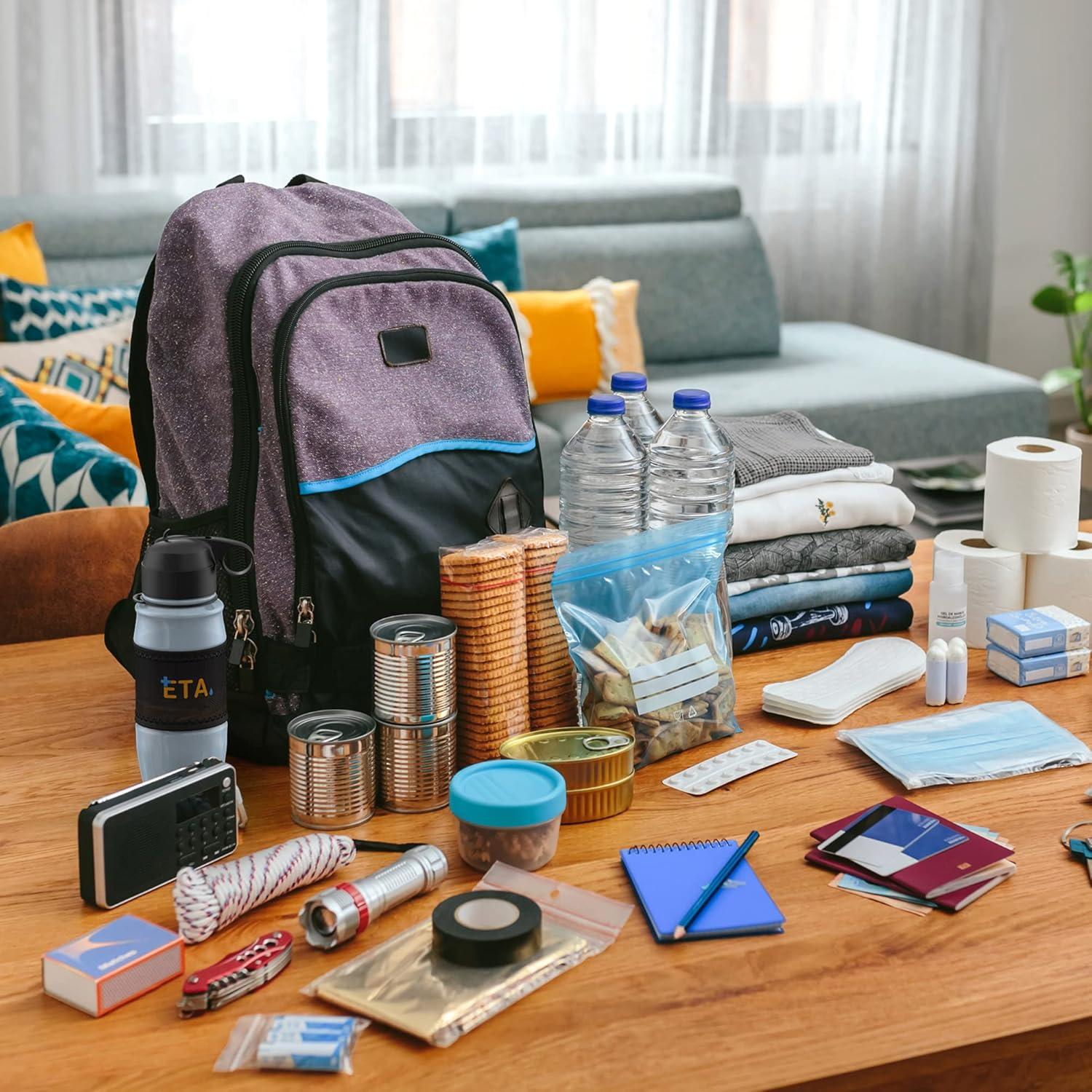 Botella de Filtro de Agua Alcalino ETA 28oz Naranja - Supervivencia