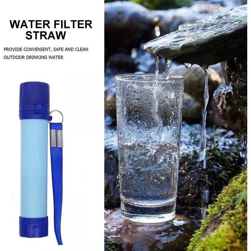 Filtro de Agua Portátil Galaxy con Pajilla 17.8 cm para Camping