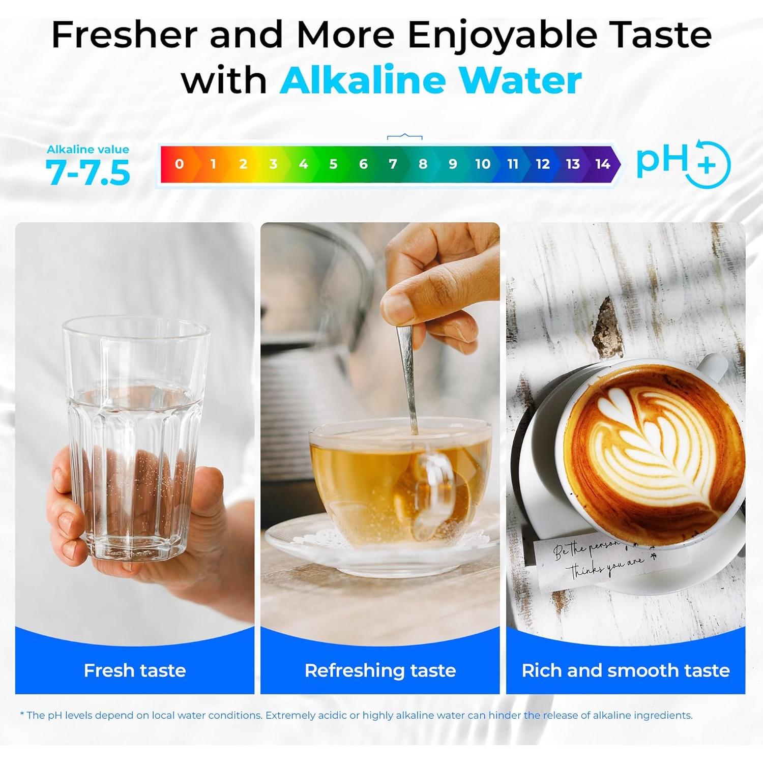 Filtro de agua alcalino Waterdrop WD-10ALK para fregadero