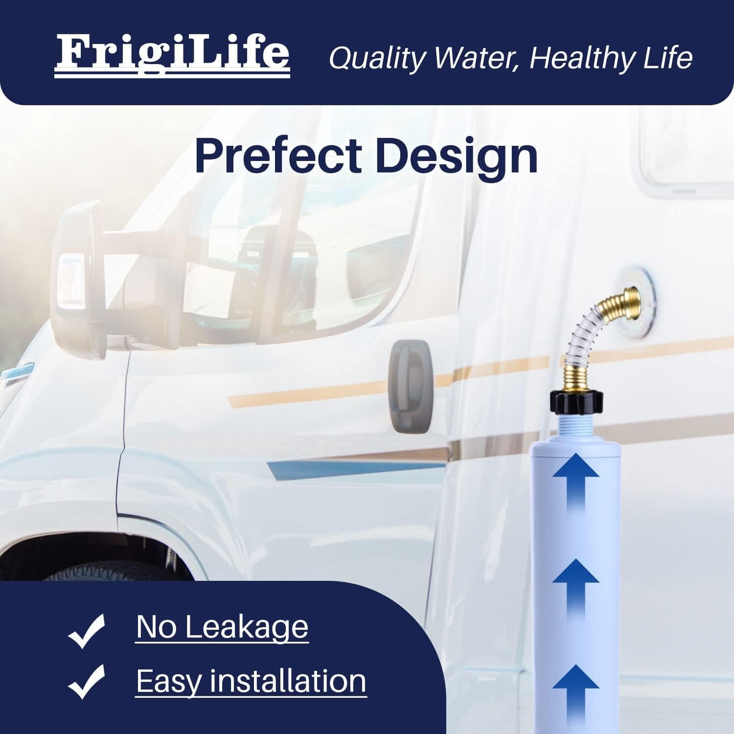 Filtro de Agua FrigiLife 3-Pack NSF/ANSI 42 para RVs y Camping