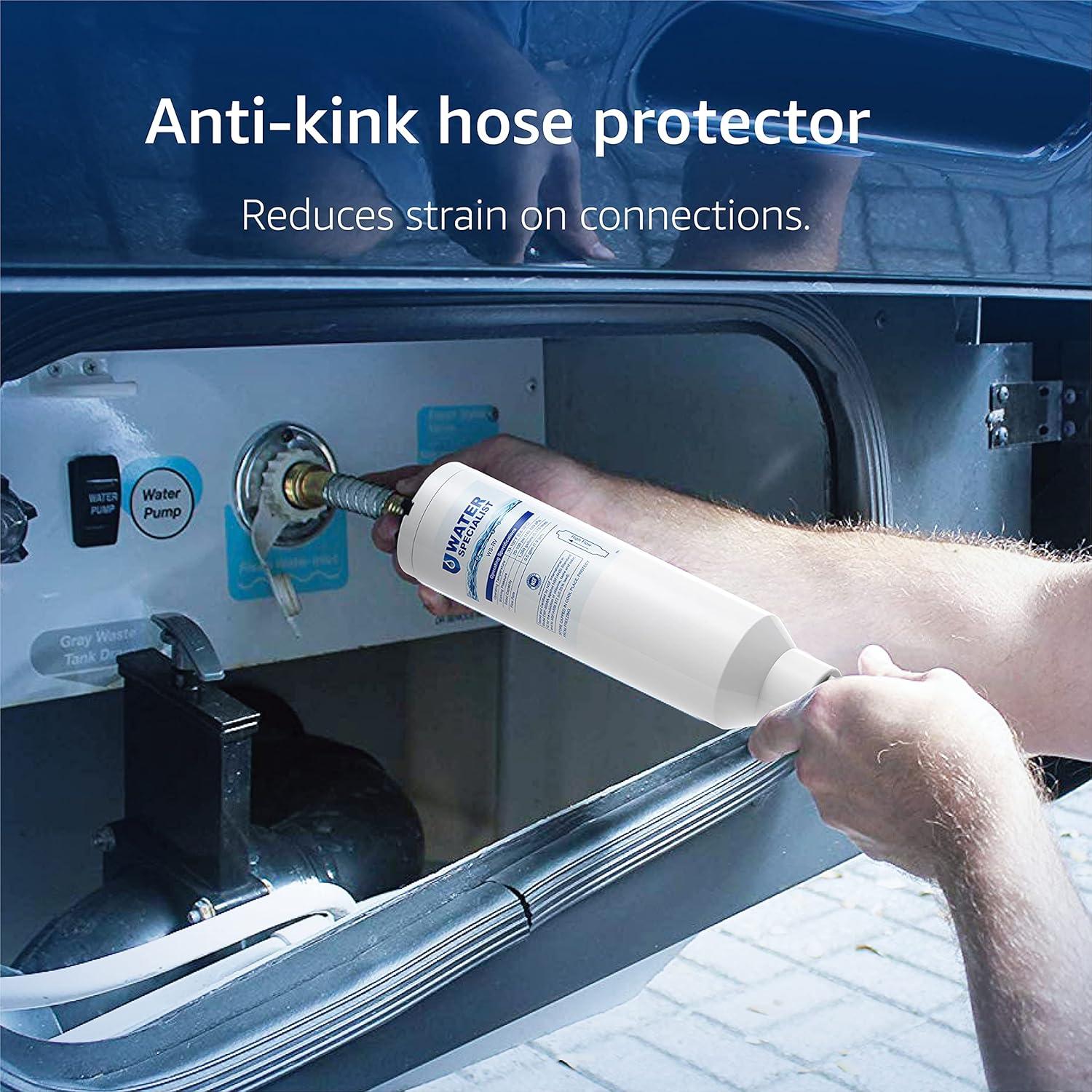 Filtro de Agua Inline Waterspecialist WS-RV+S, Certificado NSF, Reduce Cloro y Sedimentos