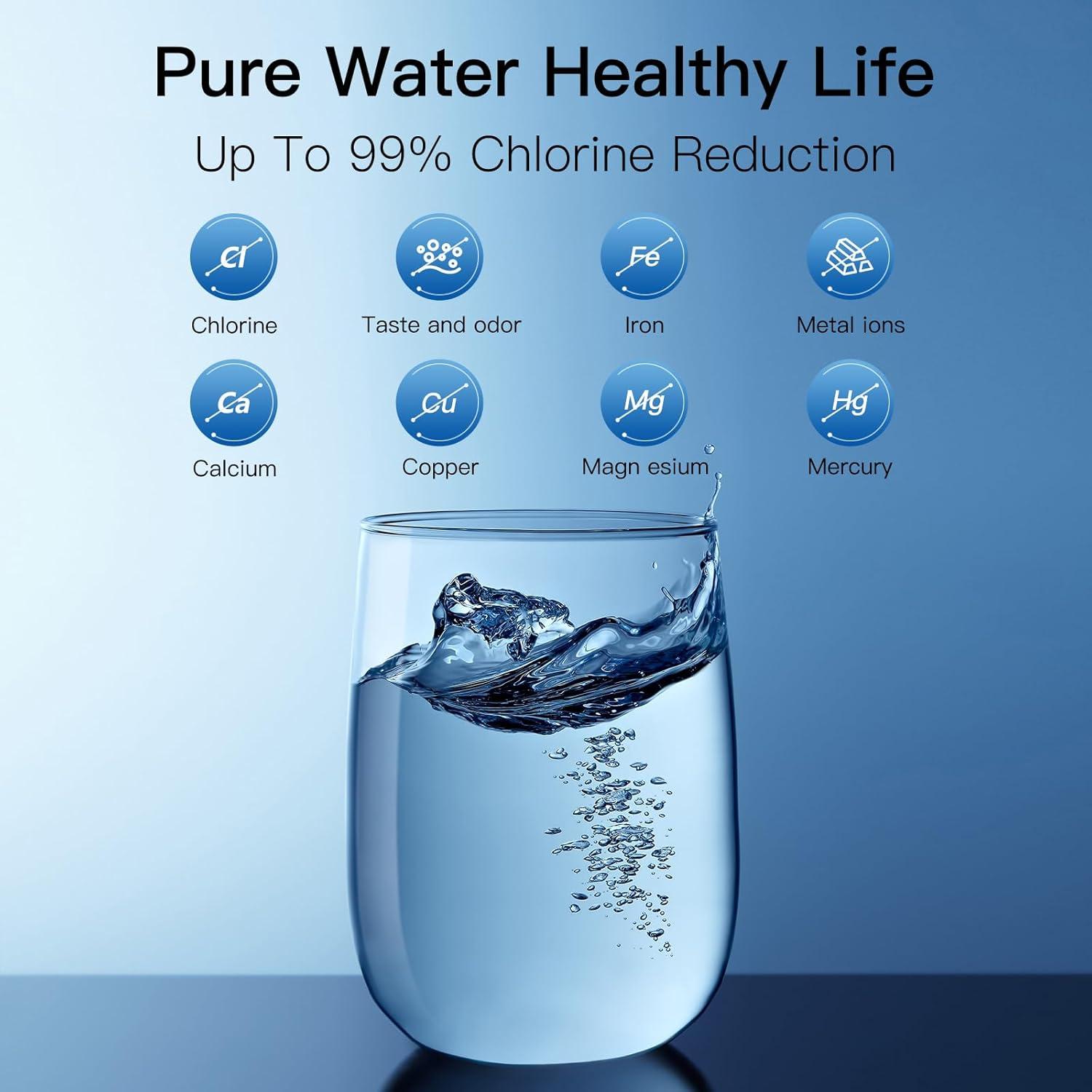 Filtros de Agua FACHIOO BB9-2, Carbono Activado, Paquete de 2