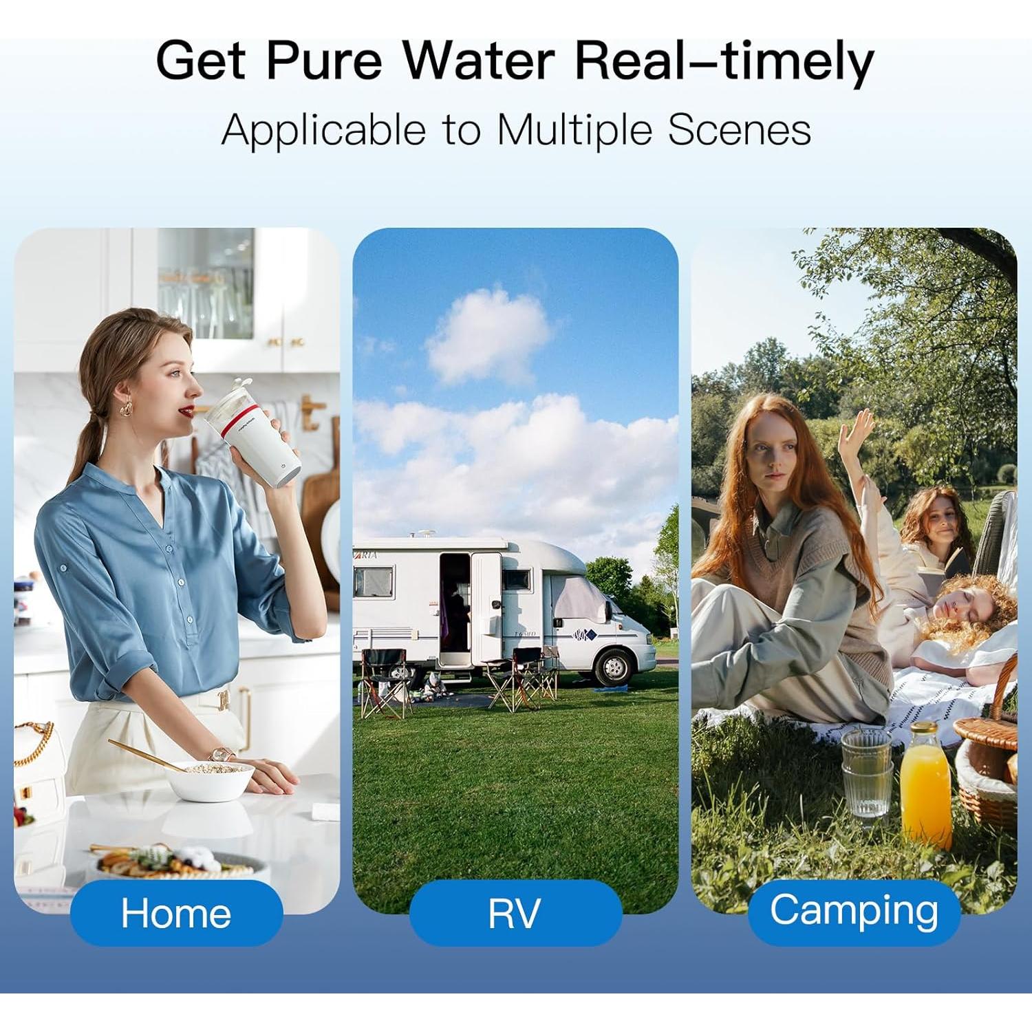 Filtros de Agua FACHIOO BB9-2, Carbono Activado, Paquete de 2