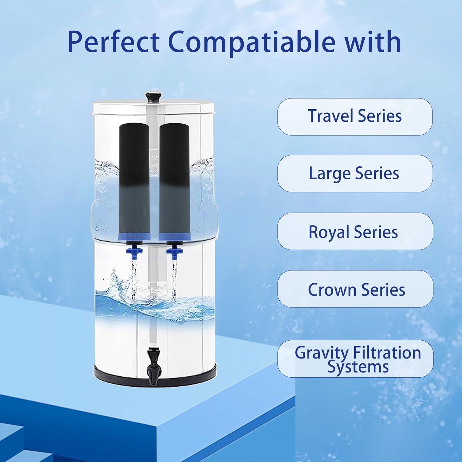 Filtro de Agua por Gravedad Renami UF 0.01µm - Paquete de 2