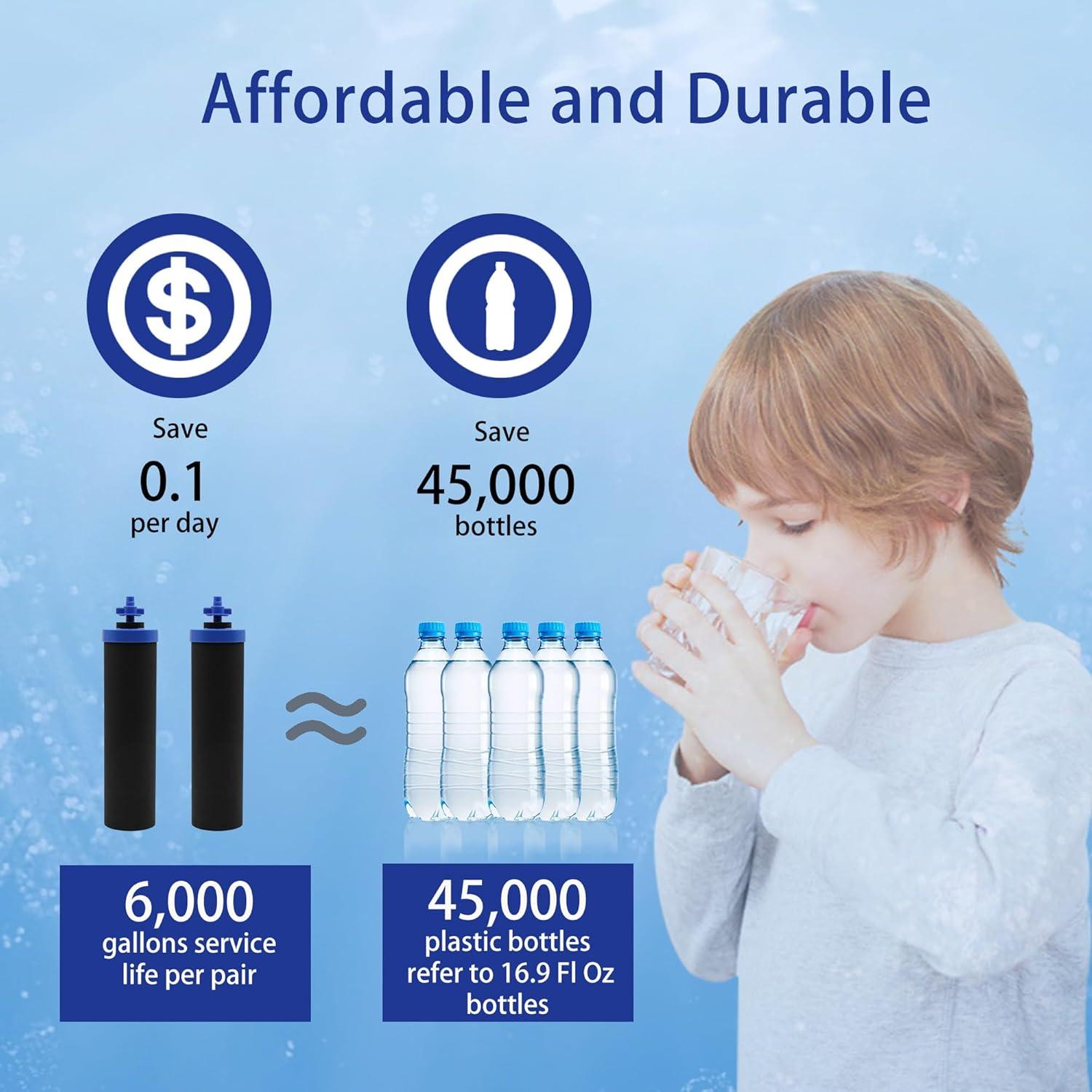 Filtro de Agua por Gravedad Renami UF 0.01µm - Paquete de 2