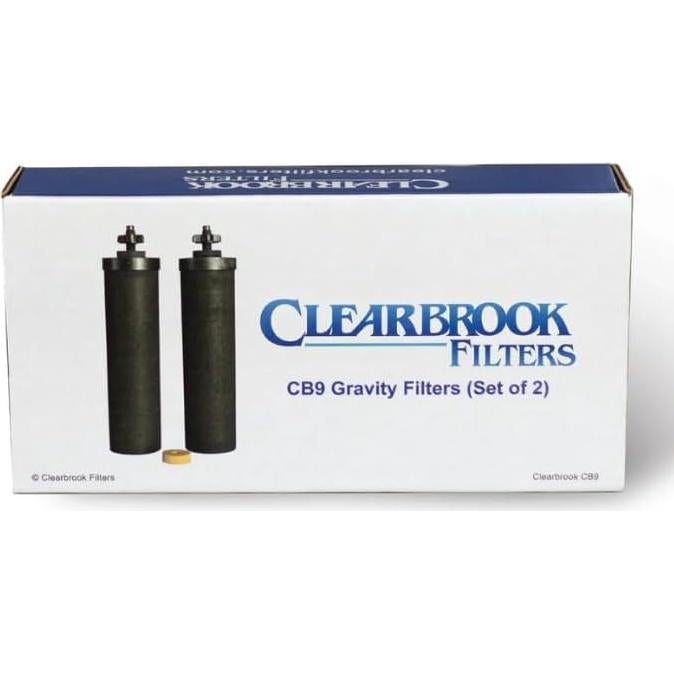 Filtros de Agua Clearbrook CB9 de 9" - Paquete de 2, Compatible Berkey