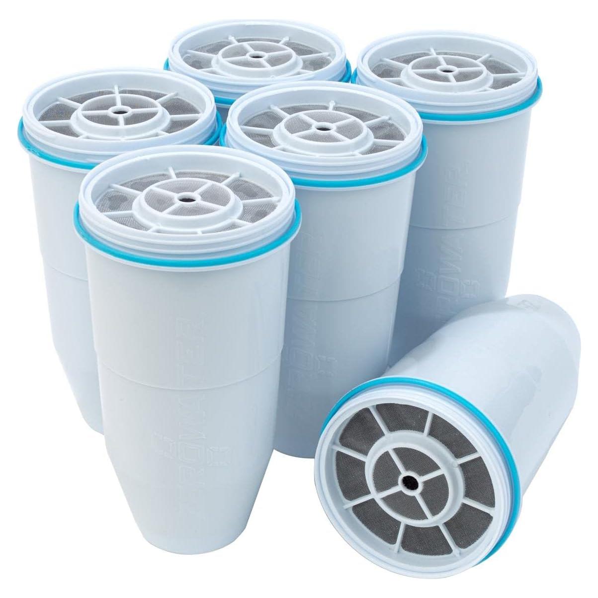 Paquete de 6 Filtros de Agua ZeroWater ZR-001 Certificados NSF