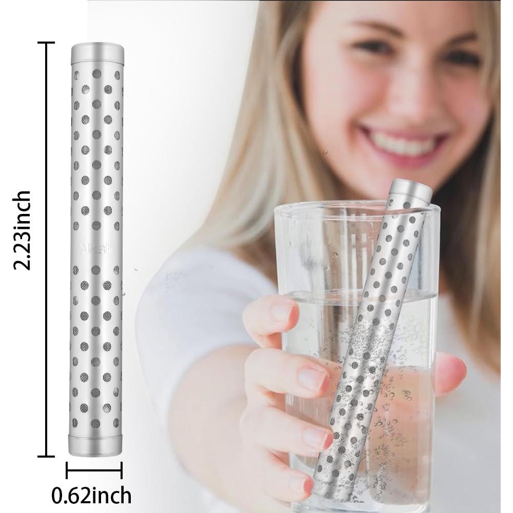 2 Piezas Varilla Purificadora de Agua Alcalina Qusea 500ml