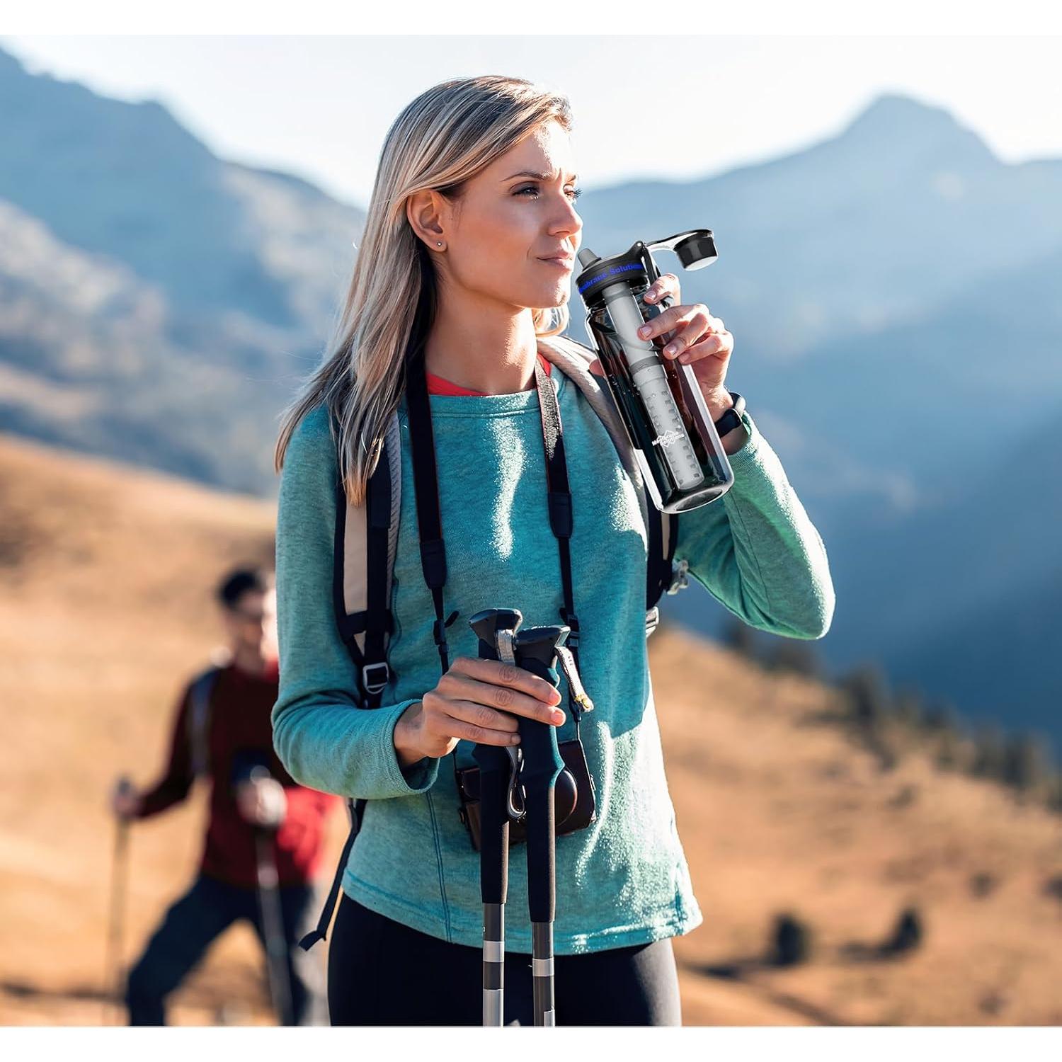 Botella de Agua Filtrada Membrane Solutions C3 1.06L BPA Libre