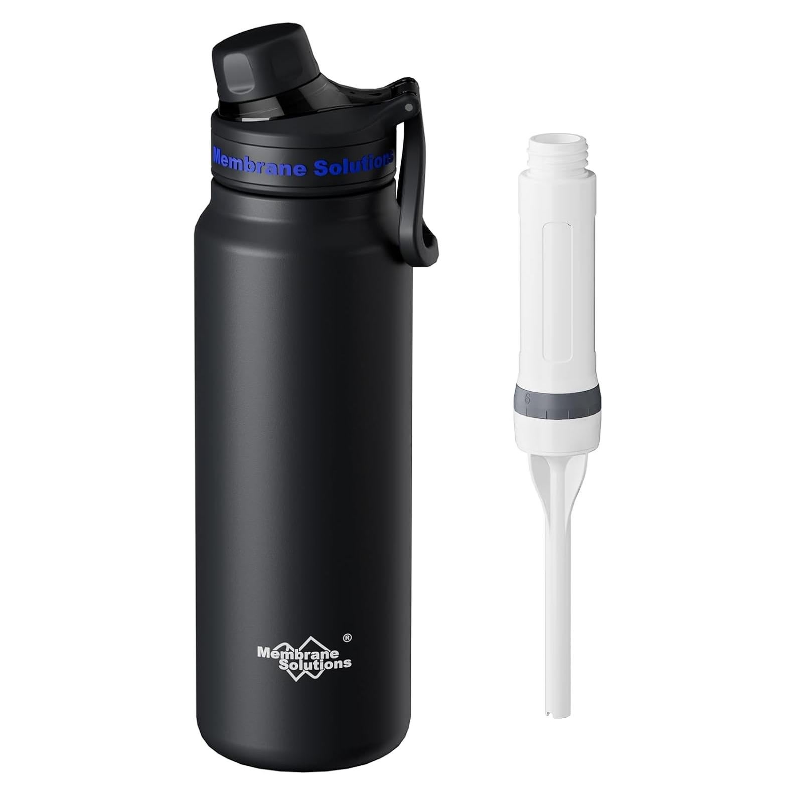 Botella de Agua Filtrada Membrane Solutions C3 32oz Acero Inoxidable