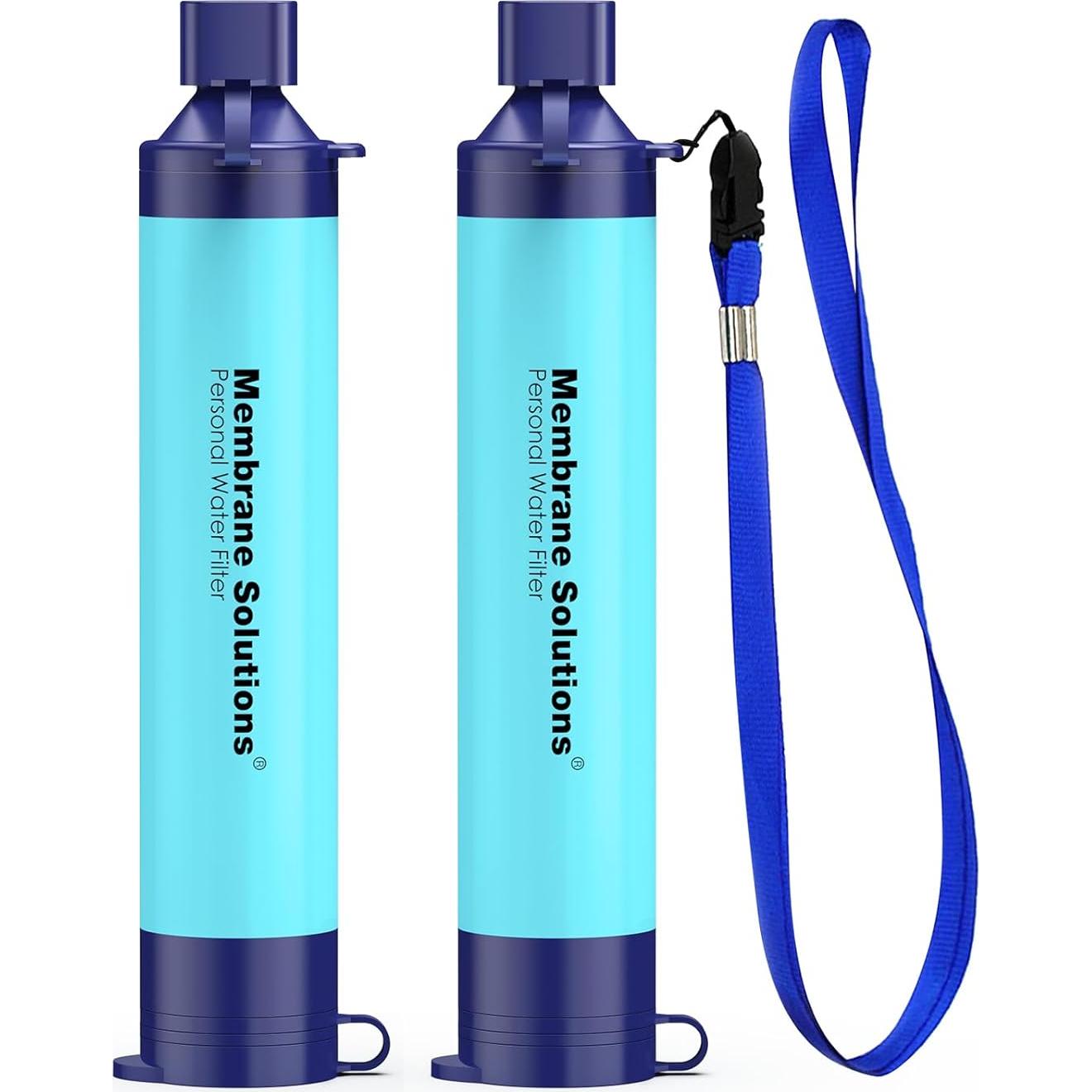 Filtro de Agua Portátil Membrane Solutions 2 Pcs con Estuche