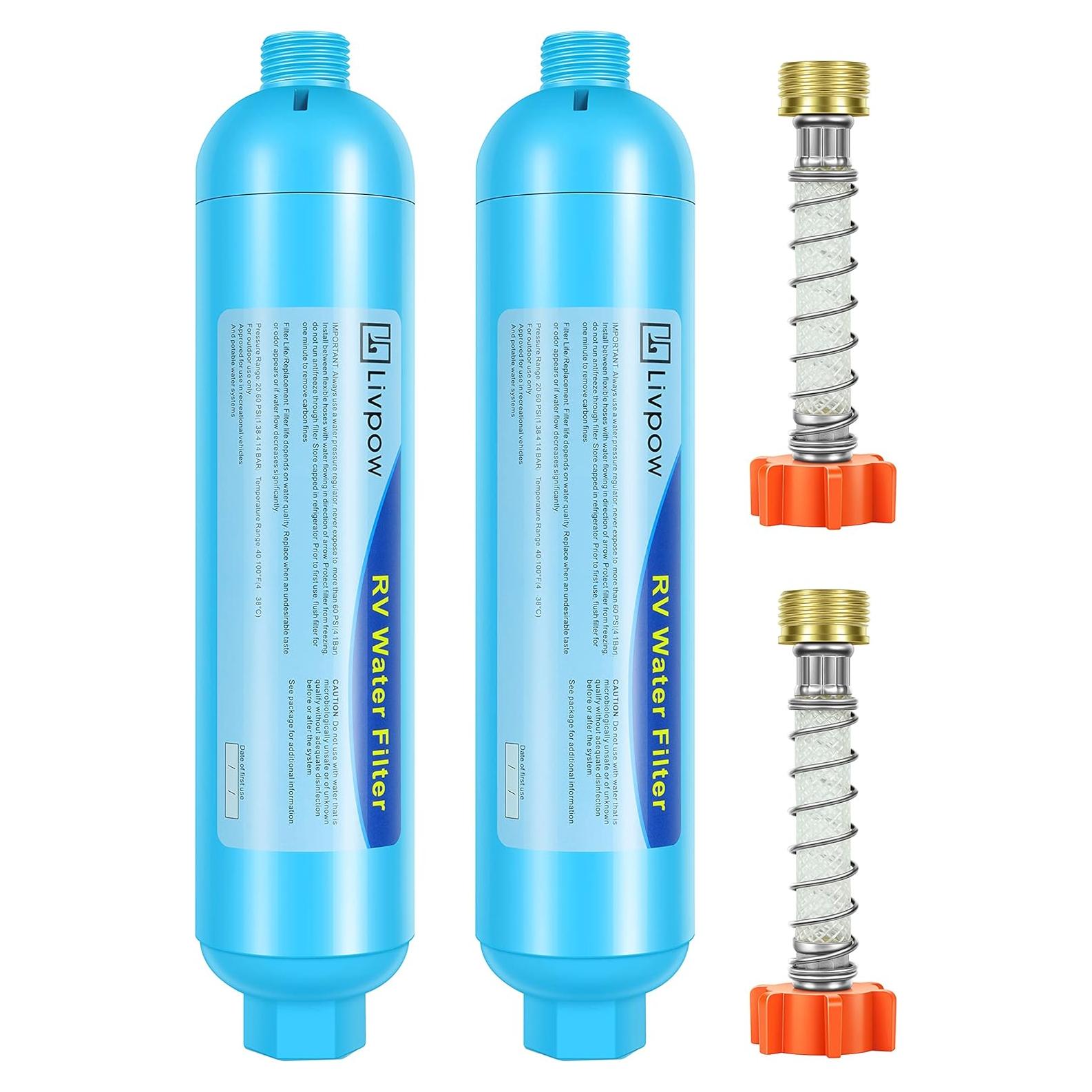 Kit de Filtro de Agua Livpow para RV 2 Piezas con Manguera