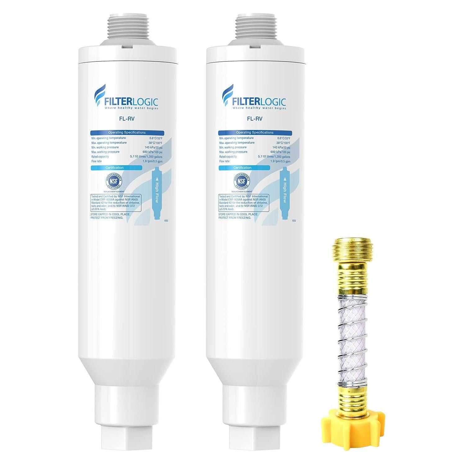 Filtro de agua en línea Filterlogic FL-RV2+S con protector