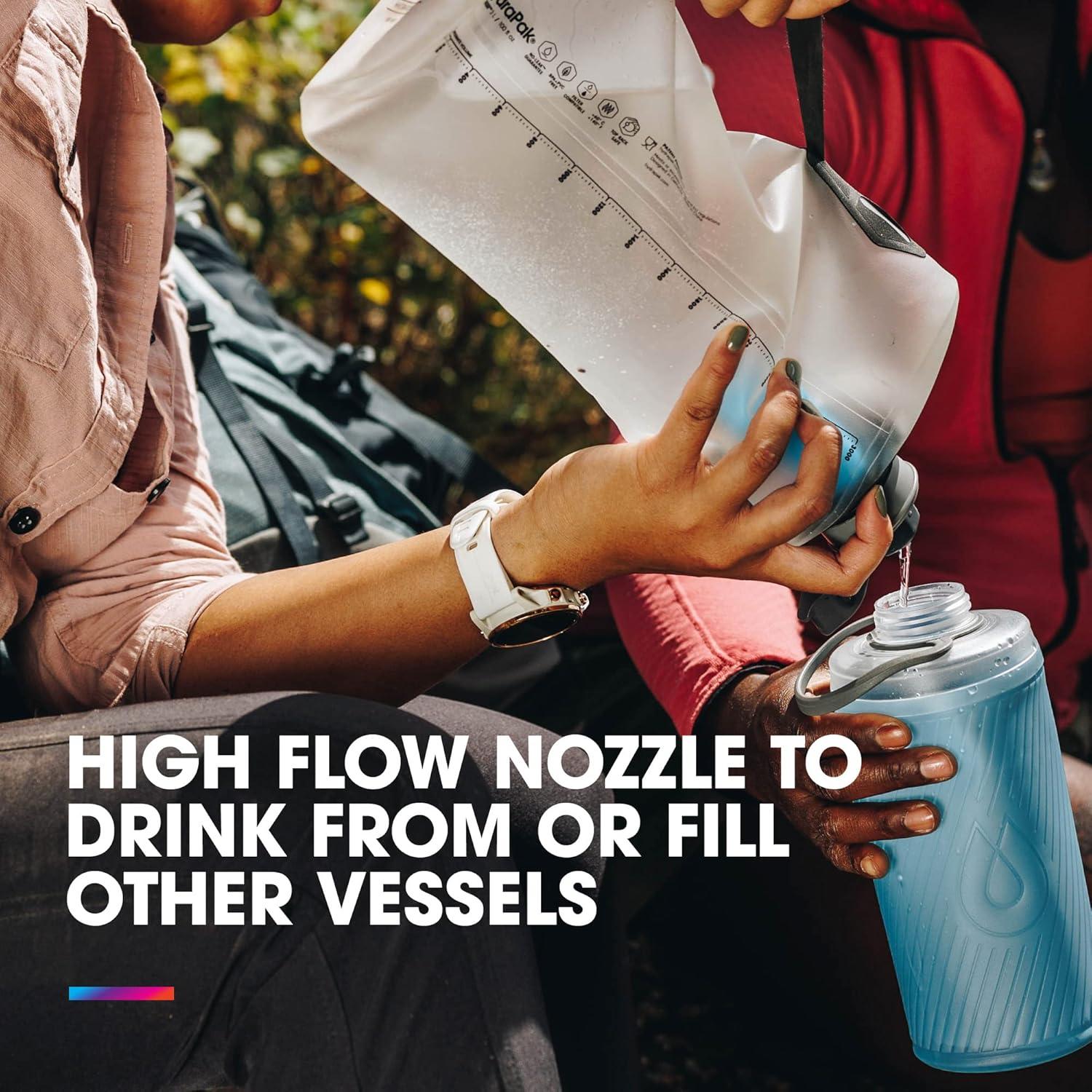 Filtro de Agua Plegable HydraPak Seeker+ 3L - Ligero y Duradero