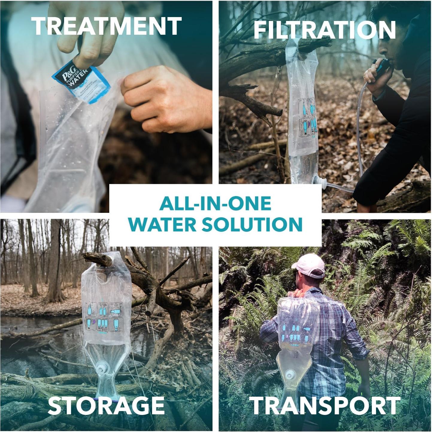 Sistema Pro PURIBAG - Purificador de Agua 10L con Filtro