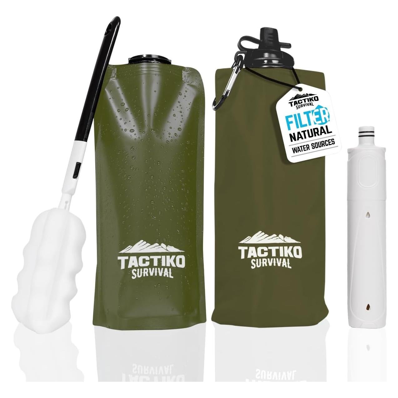 Botella Filtrante Tactiko 740ml - Filtro de Carbón Activado