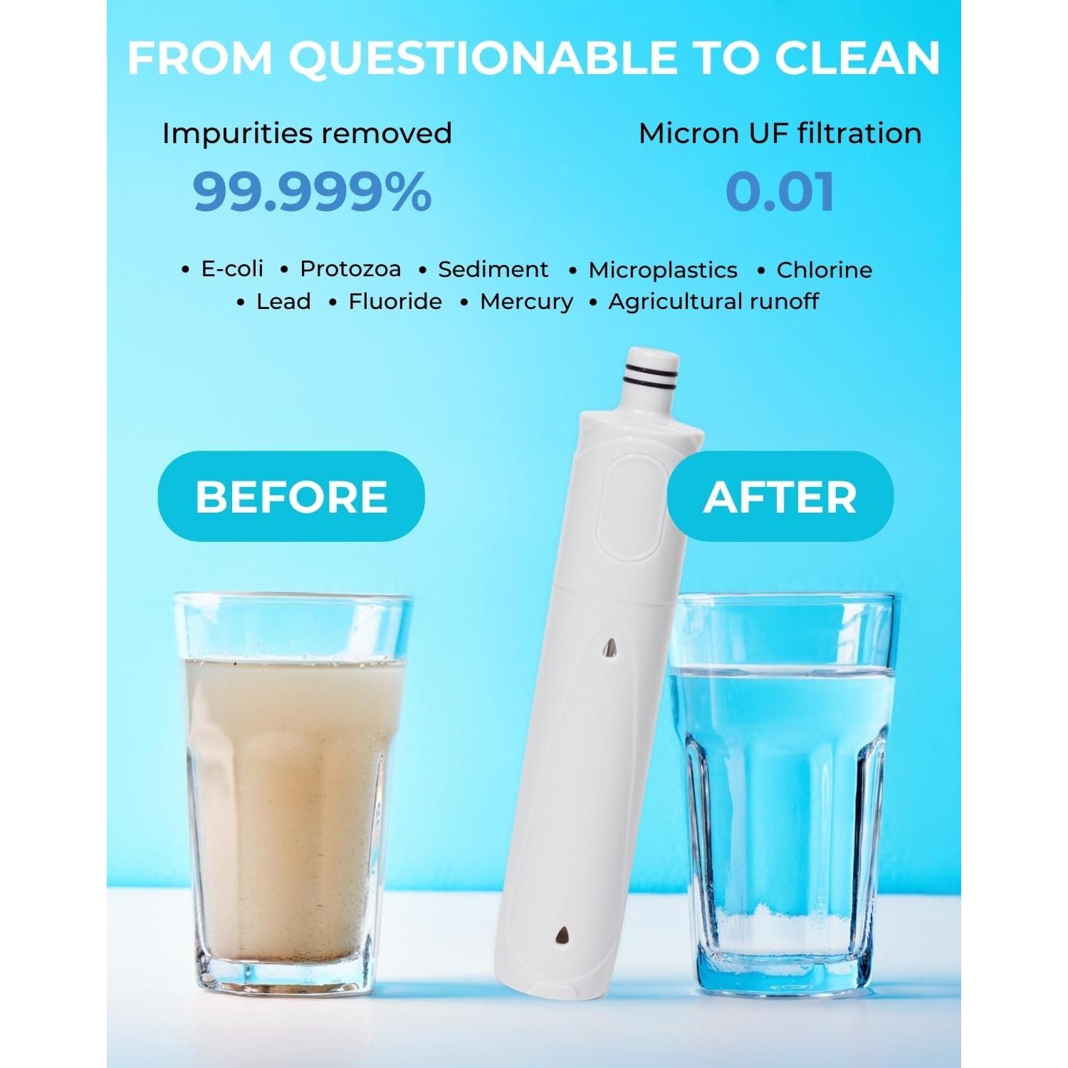 Botella Filtrante Tactiko 740ml - Filtro de Carbón Activado