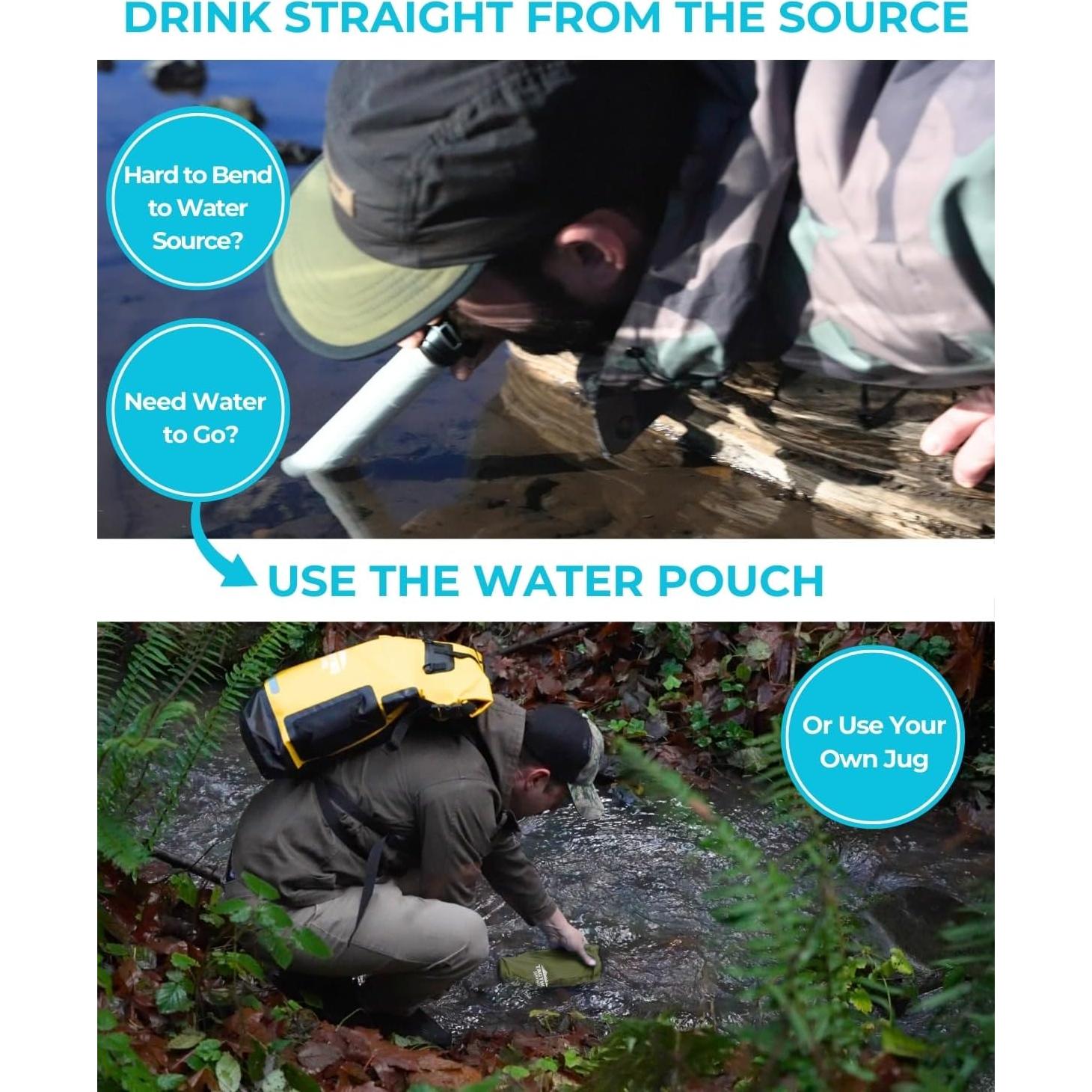 Botella Filtrante Tactiko 740ml - Filtro de Carbón Activado