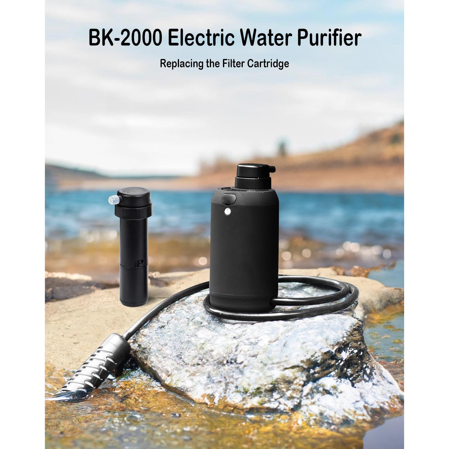 Filtro Ultra Interno BKLES BK2000 para Agua Eléctrico Portátil
