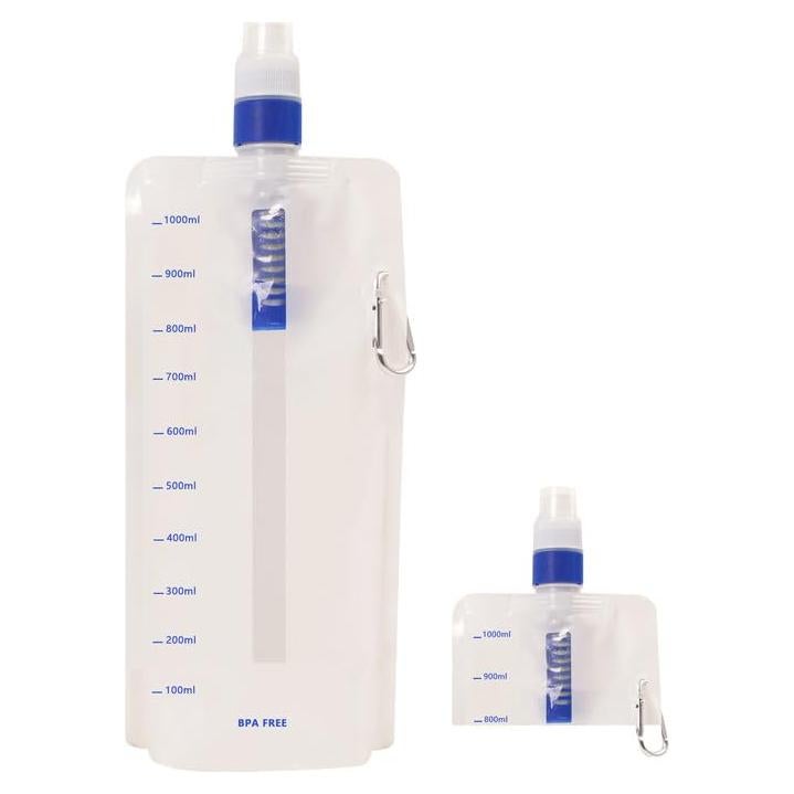 Filtro de Agua Plegable 1L SISKEYCOOC para Camping y Senderismo