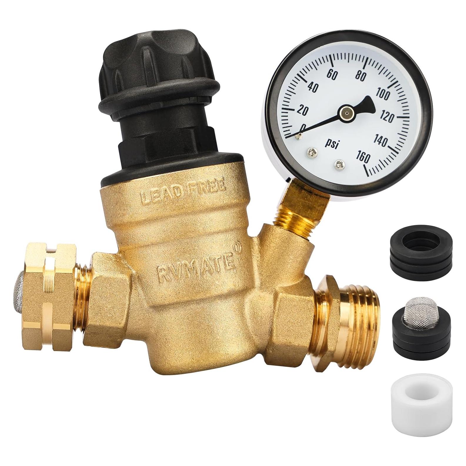 Regulador de Presión de Agua RVMATE Ajustable para RV