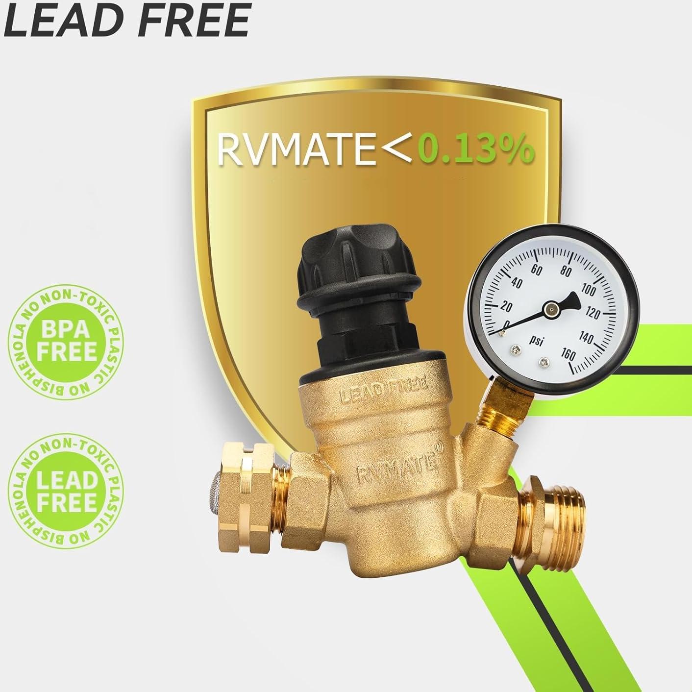 Regulador de Presión de Agua RVMATE Ajustable para RV