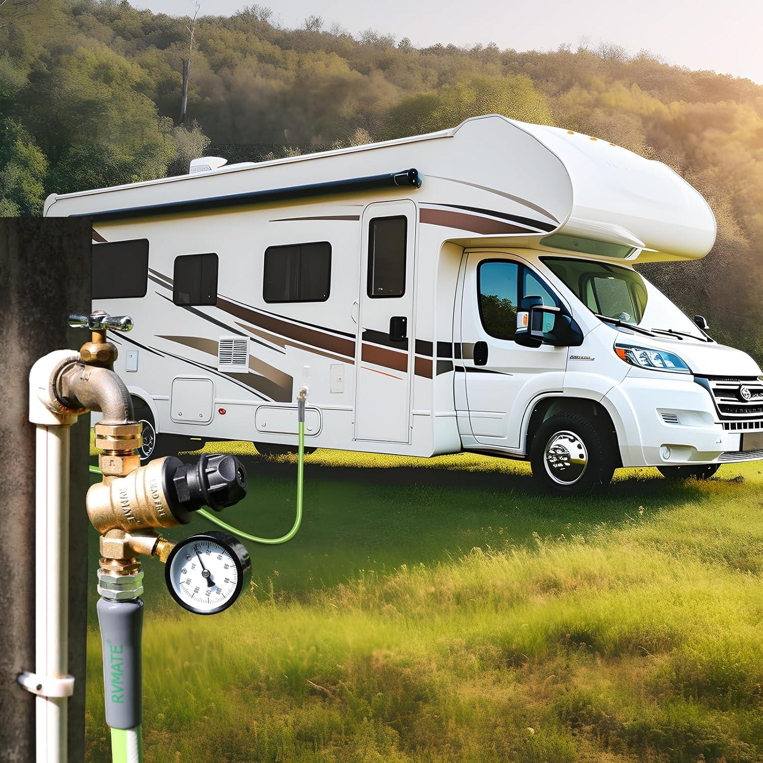 Regulador de Presión de Agua RVMATE Ajustable para RV