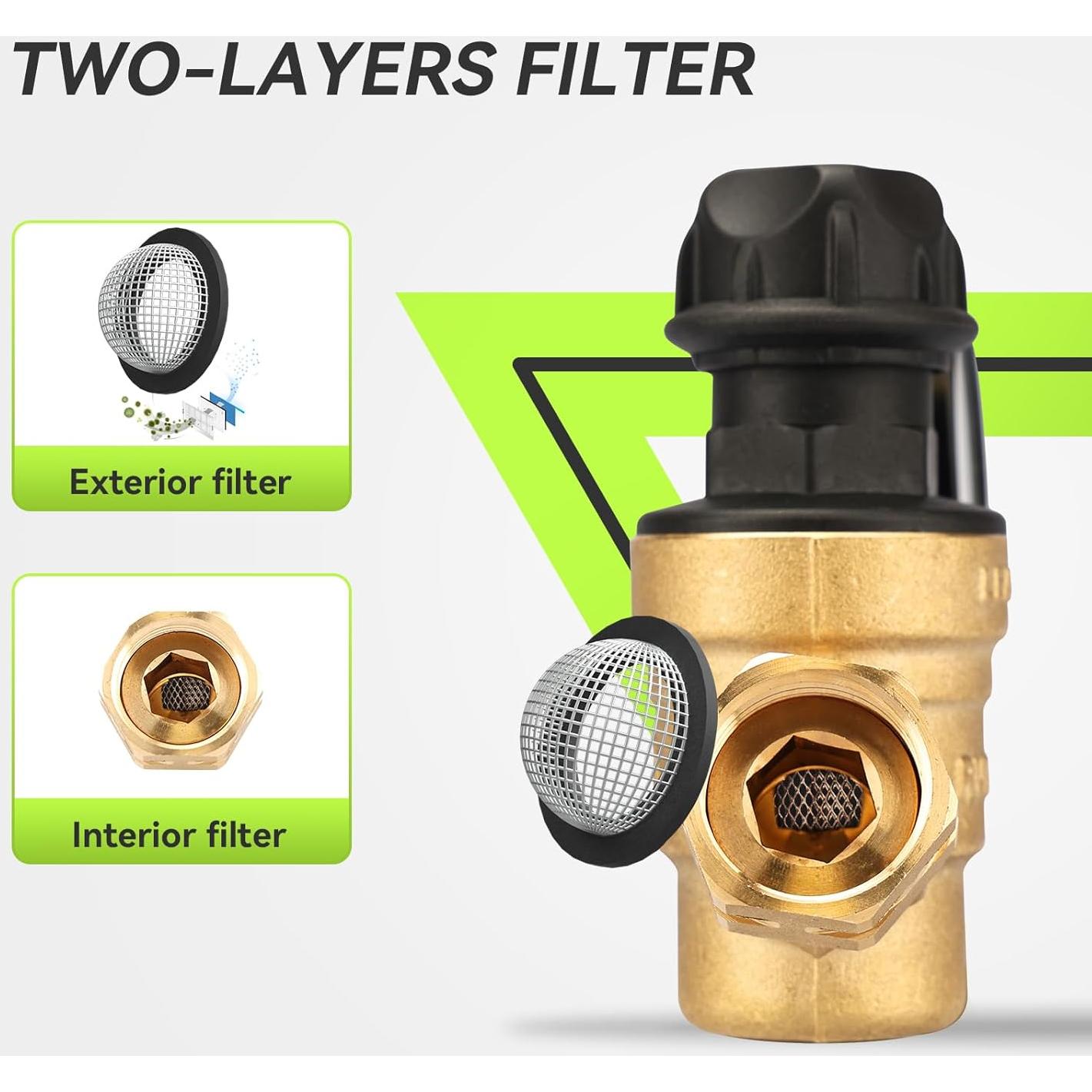 Regulador de Presión de Agua RVMATE Ajustable para RV