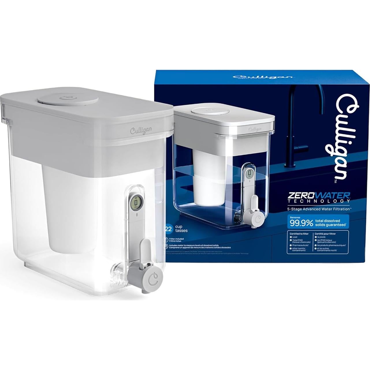 Dispensador de Filtro de Agua Culligan 22 Tazas ZeroWater